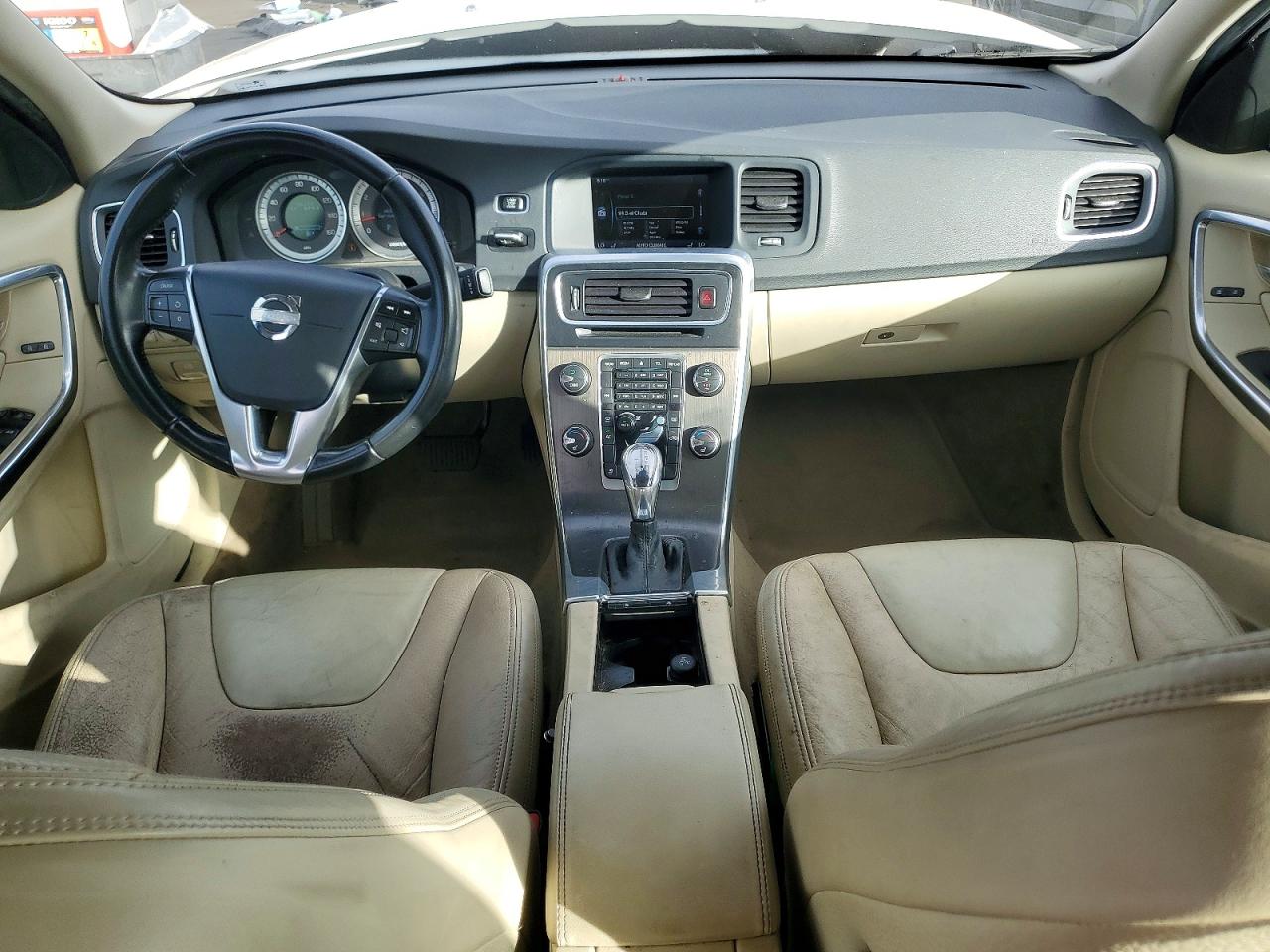 2013 Volvo S60 T5 White vin: YV1612FS9D1220551