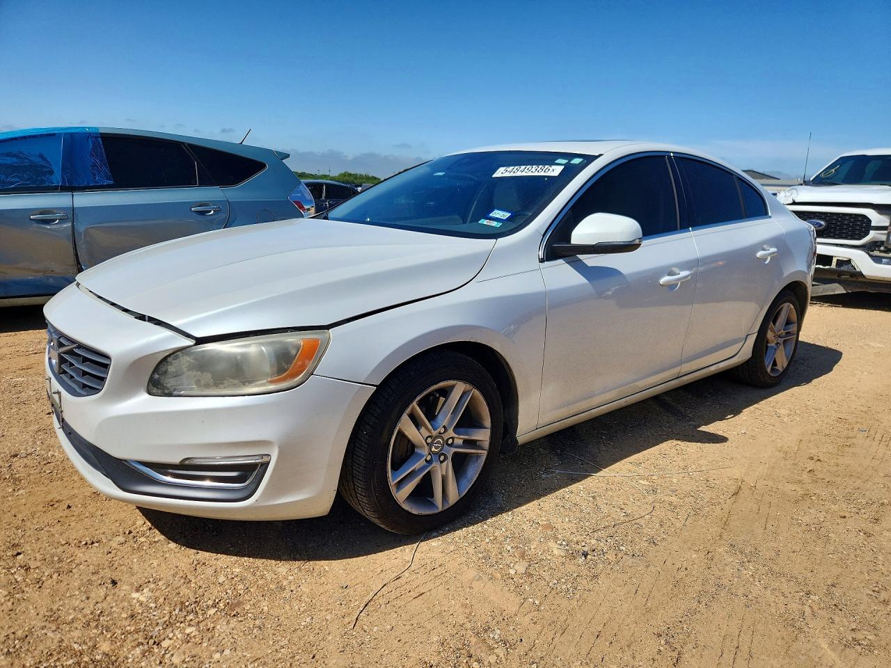 2014 Volvo S60 T5 White vin: YV1612FS9E2274007