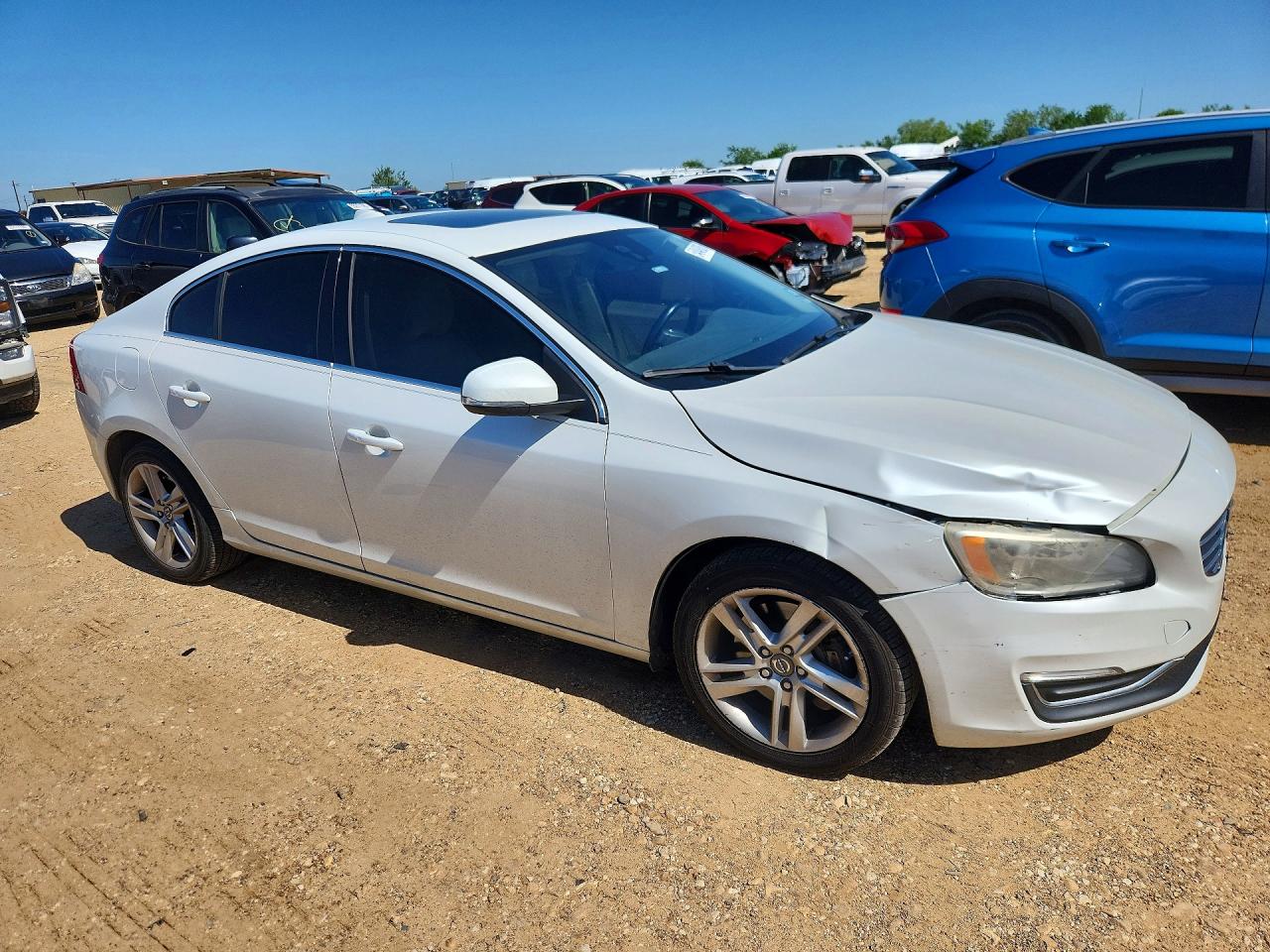 2014 Volvo S60 T5 White vin: YV1612FS9E2274007