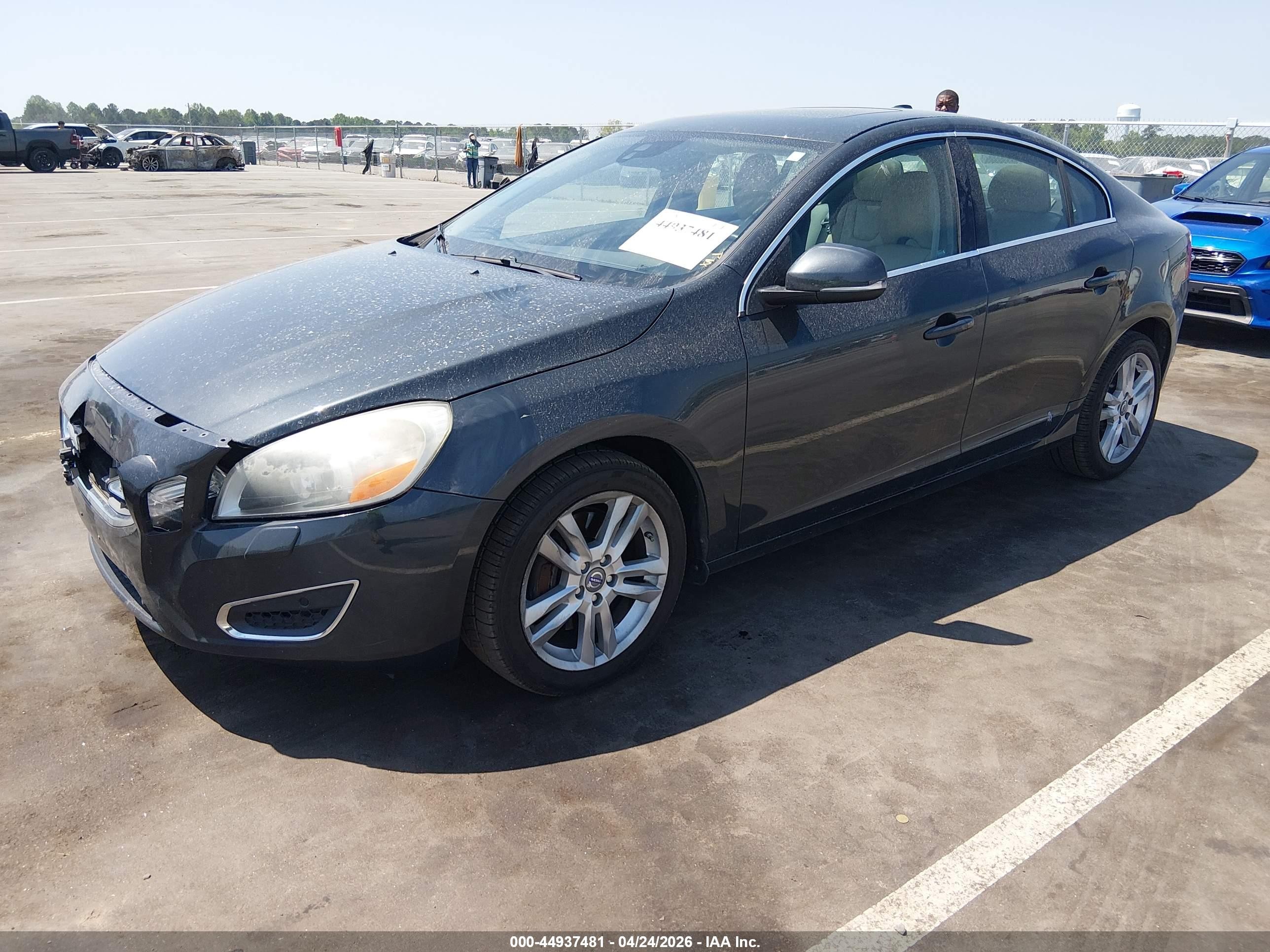 2013 Volvo S60 T5 Gray vin: YV1612FSXD1207274