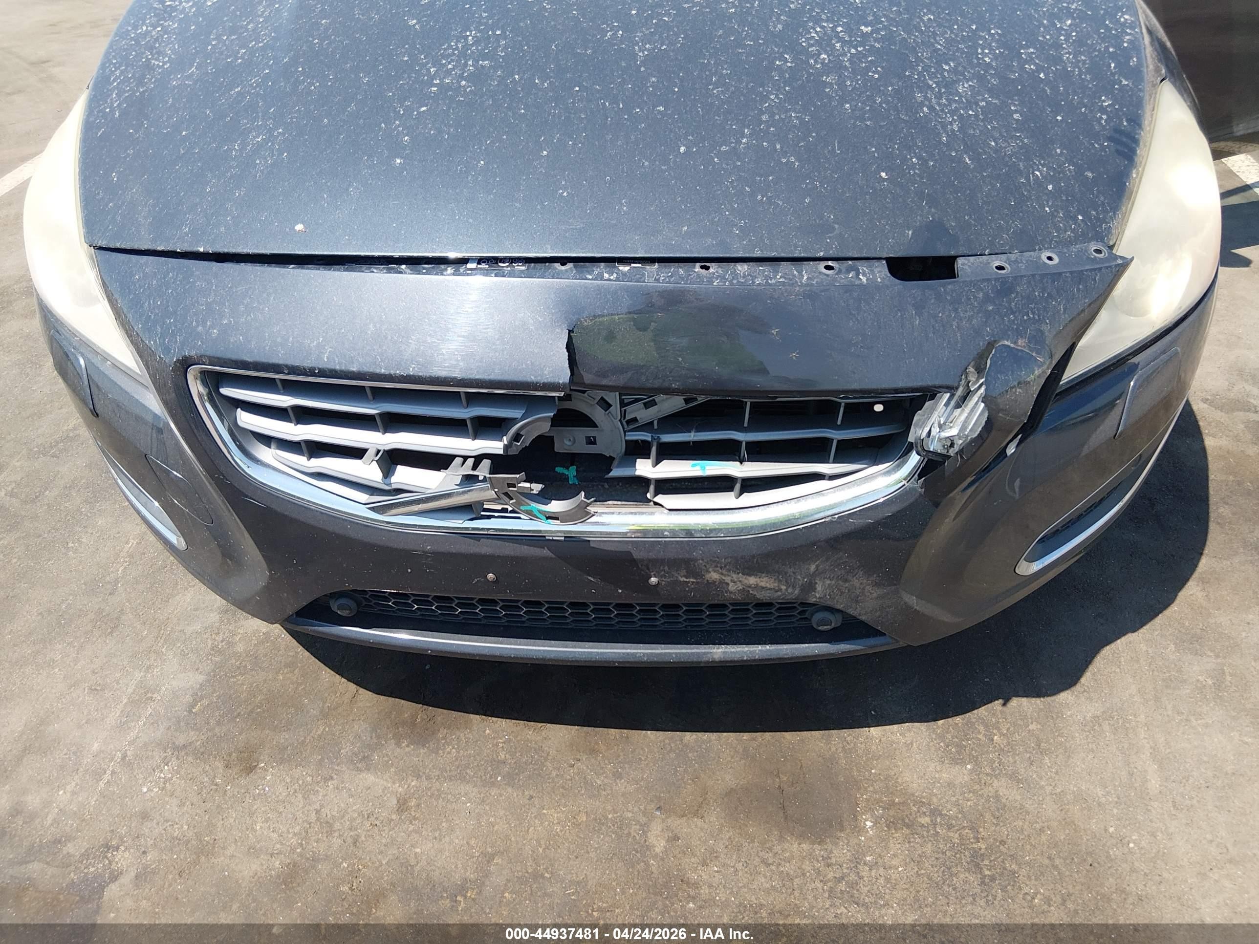 2013 Volvo S60 T5 Gray vin: YV1612FSXD1207274