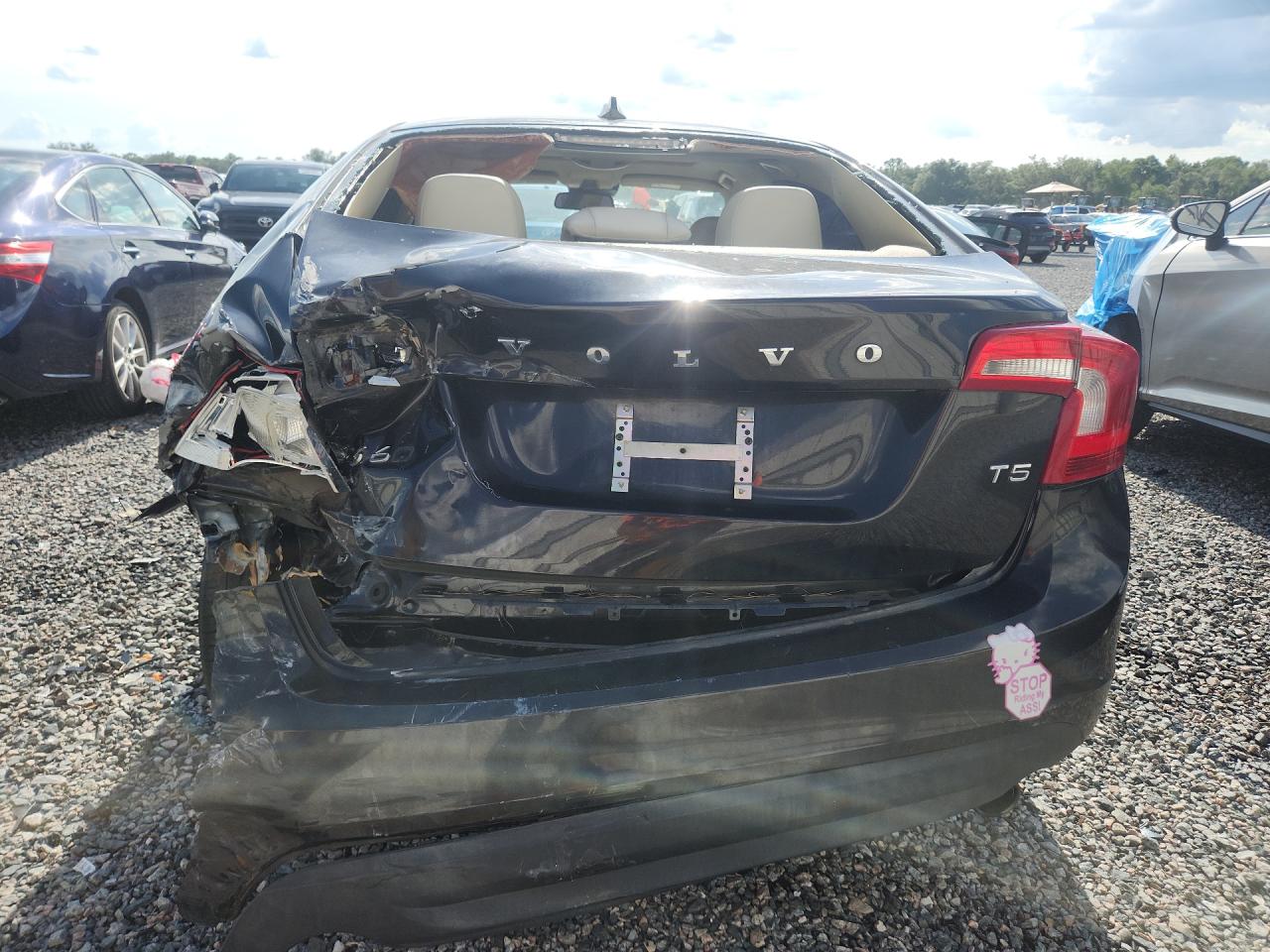 2013 Volvo S60 T5 Black vin: YV1612FSXD2183276