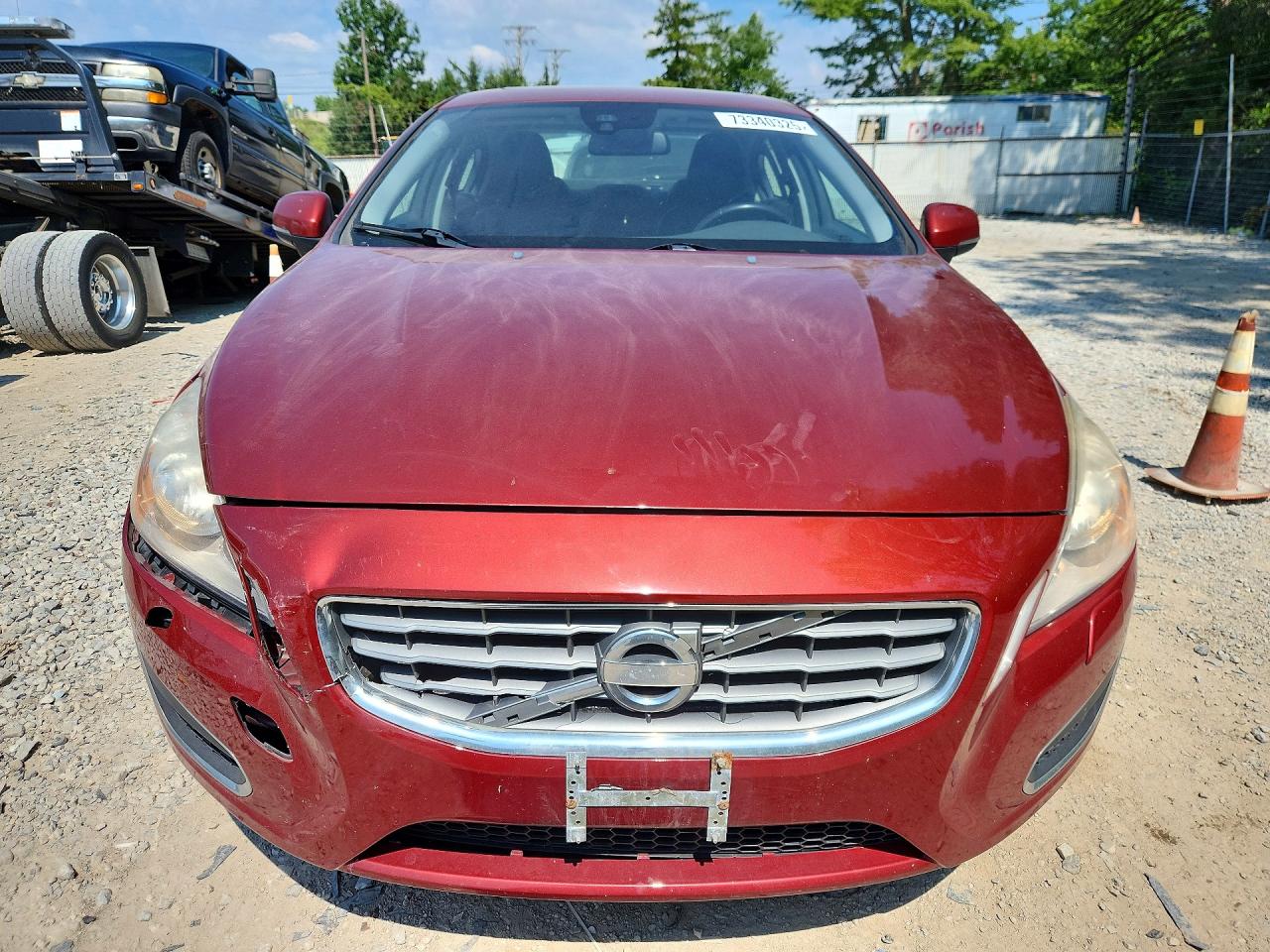 2013 Volvo S60 Red vin: YV1612FSXD2210878