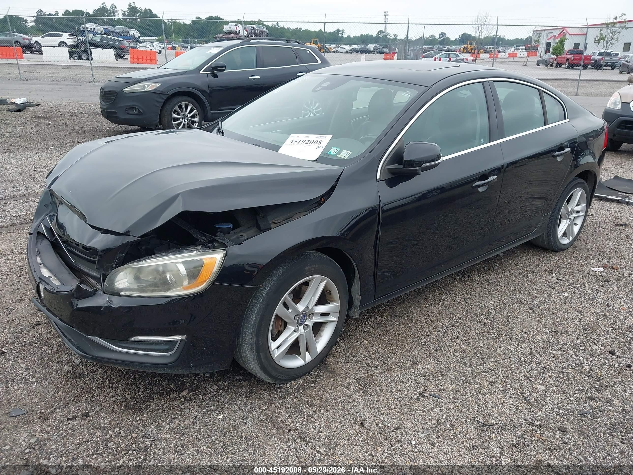 2014 Volvo S60 T5 Black vin: YV1612FSXE1270943