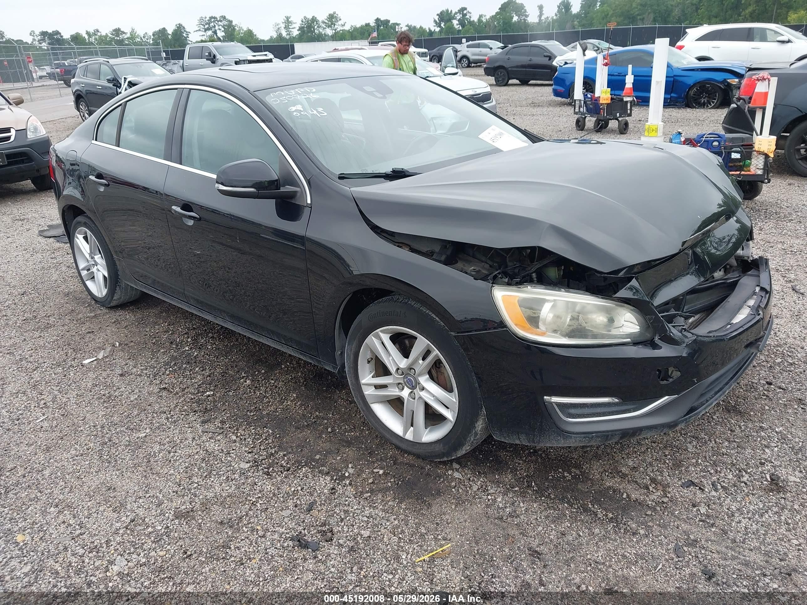 2014 Volvo S60 T5 Black vin: YV1612FSXE1270943