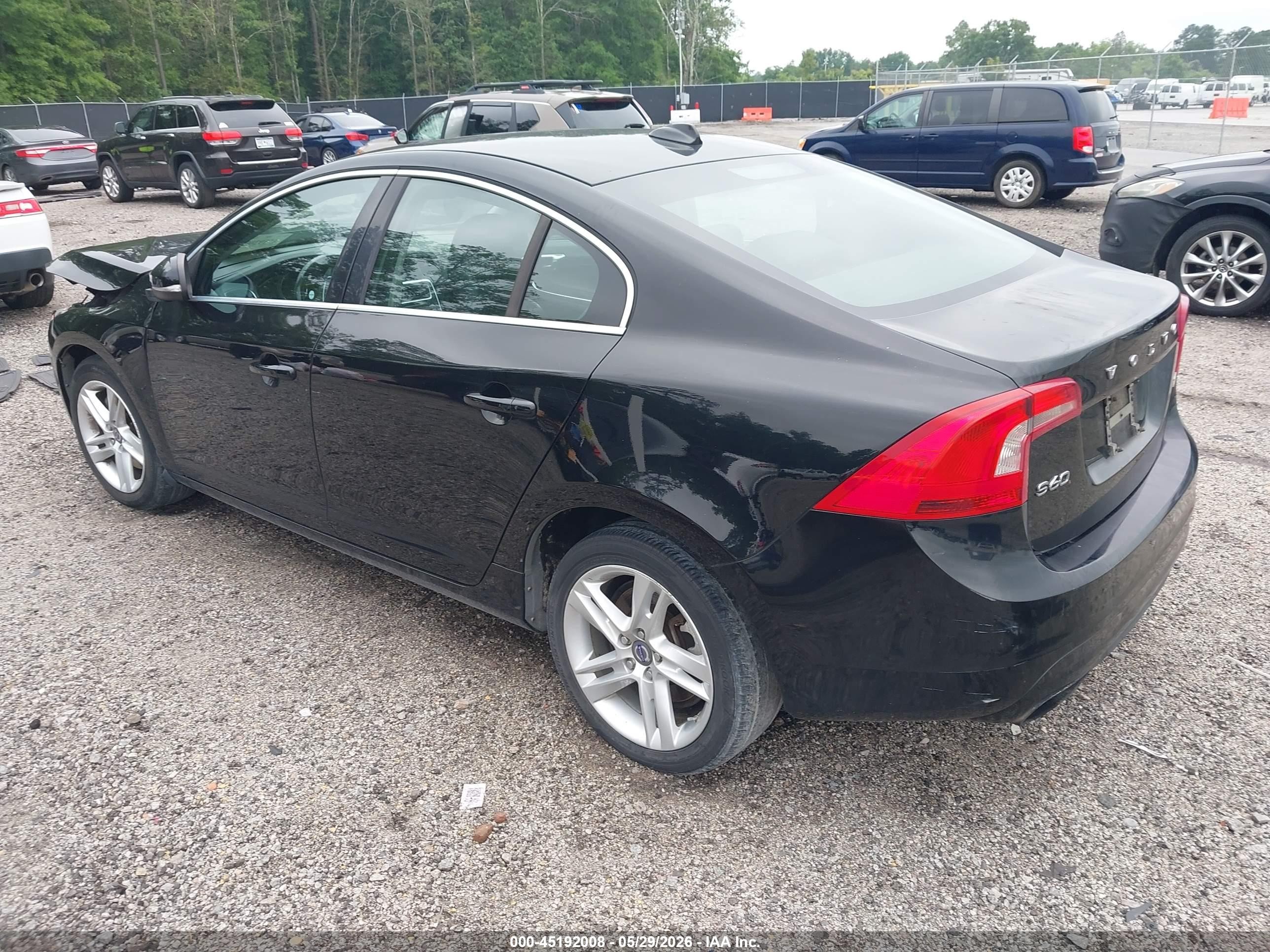2014 Volvo S60 T5 Black vin: YV1612FSXE1270943