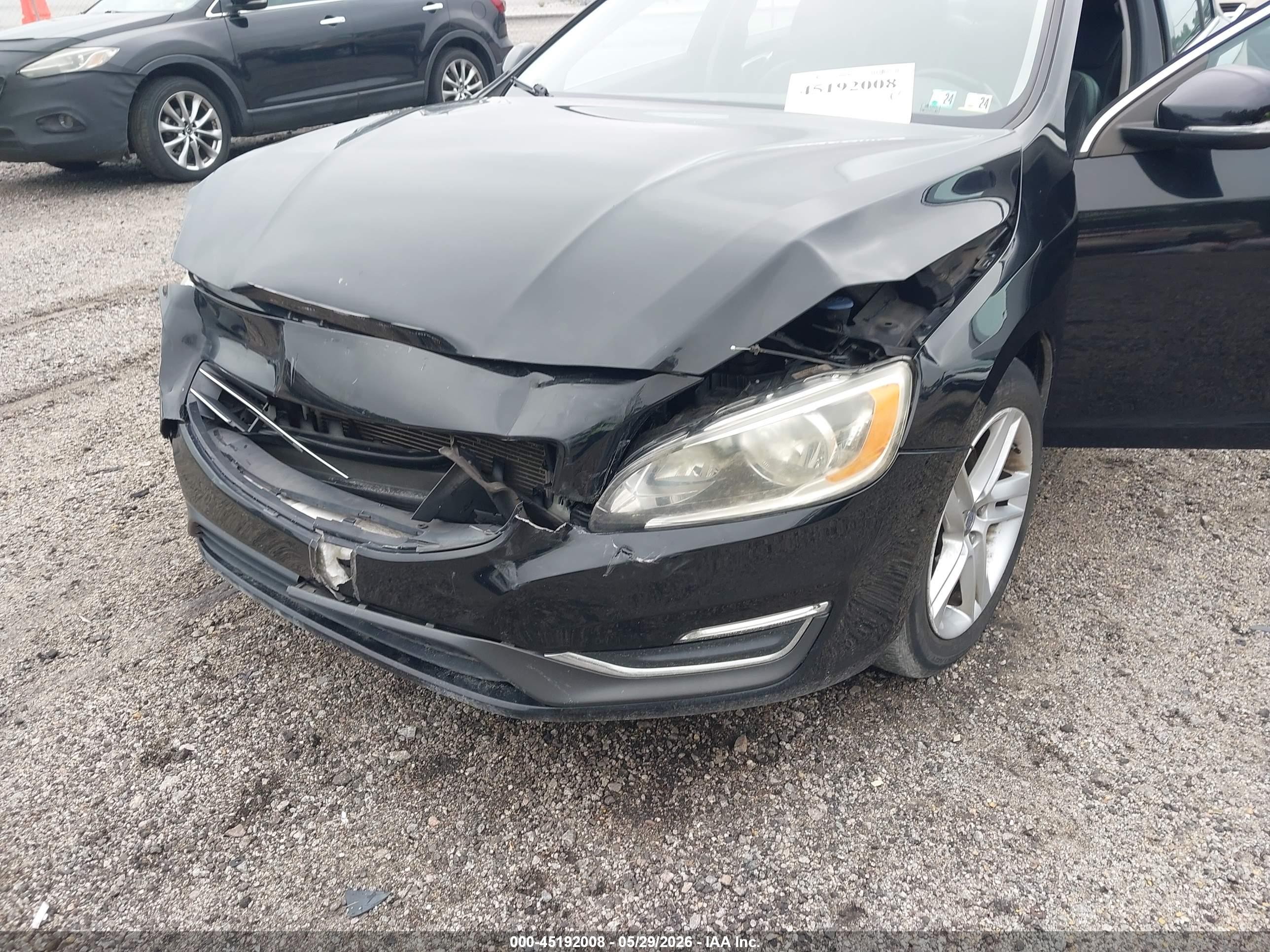 2014 Volvo S60 T5 Black vin: YV1612FSXE1270943