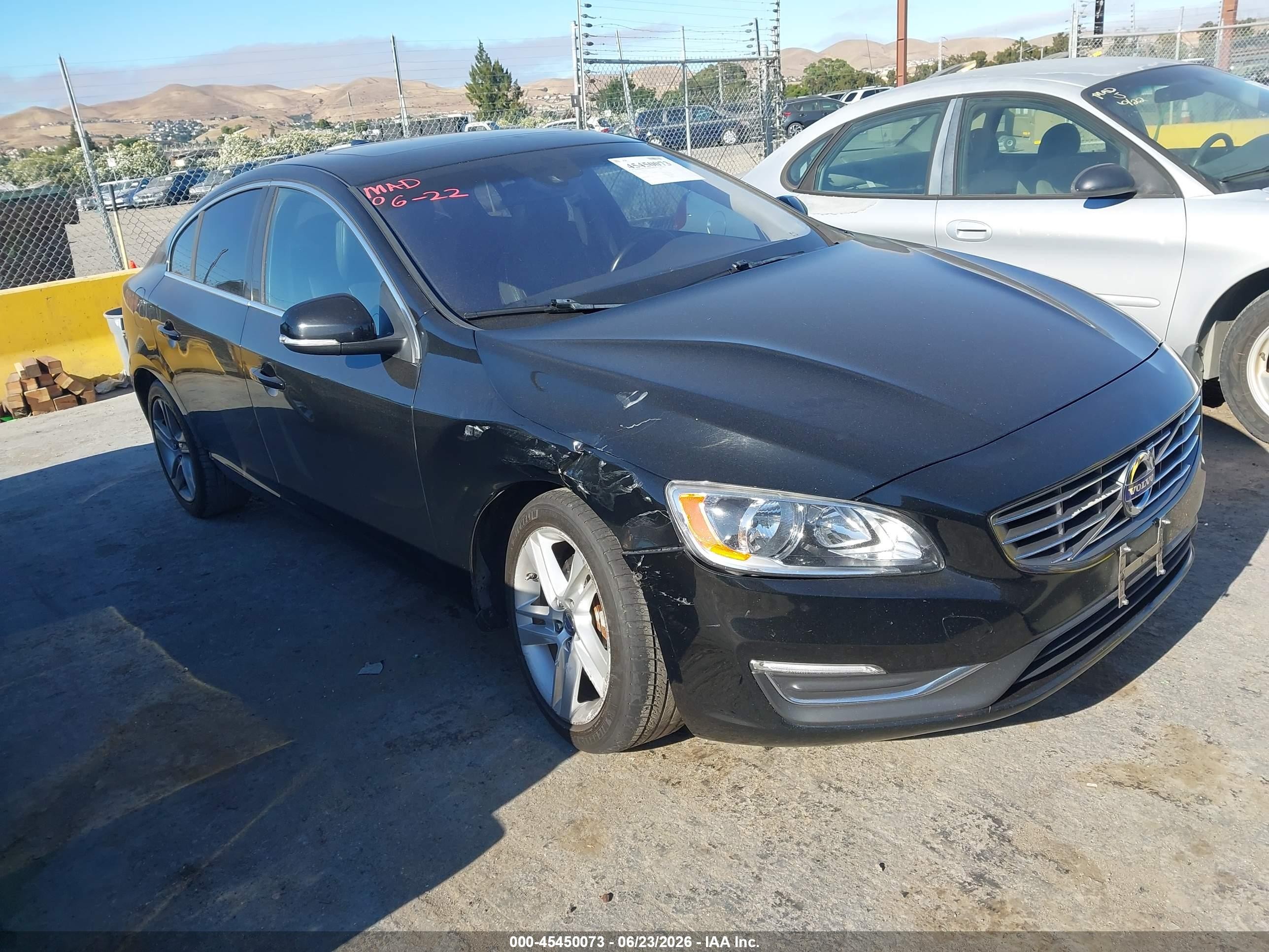 2014 Volvo S60 T5 Black vin: YV1612FSXE1292831