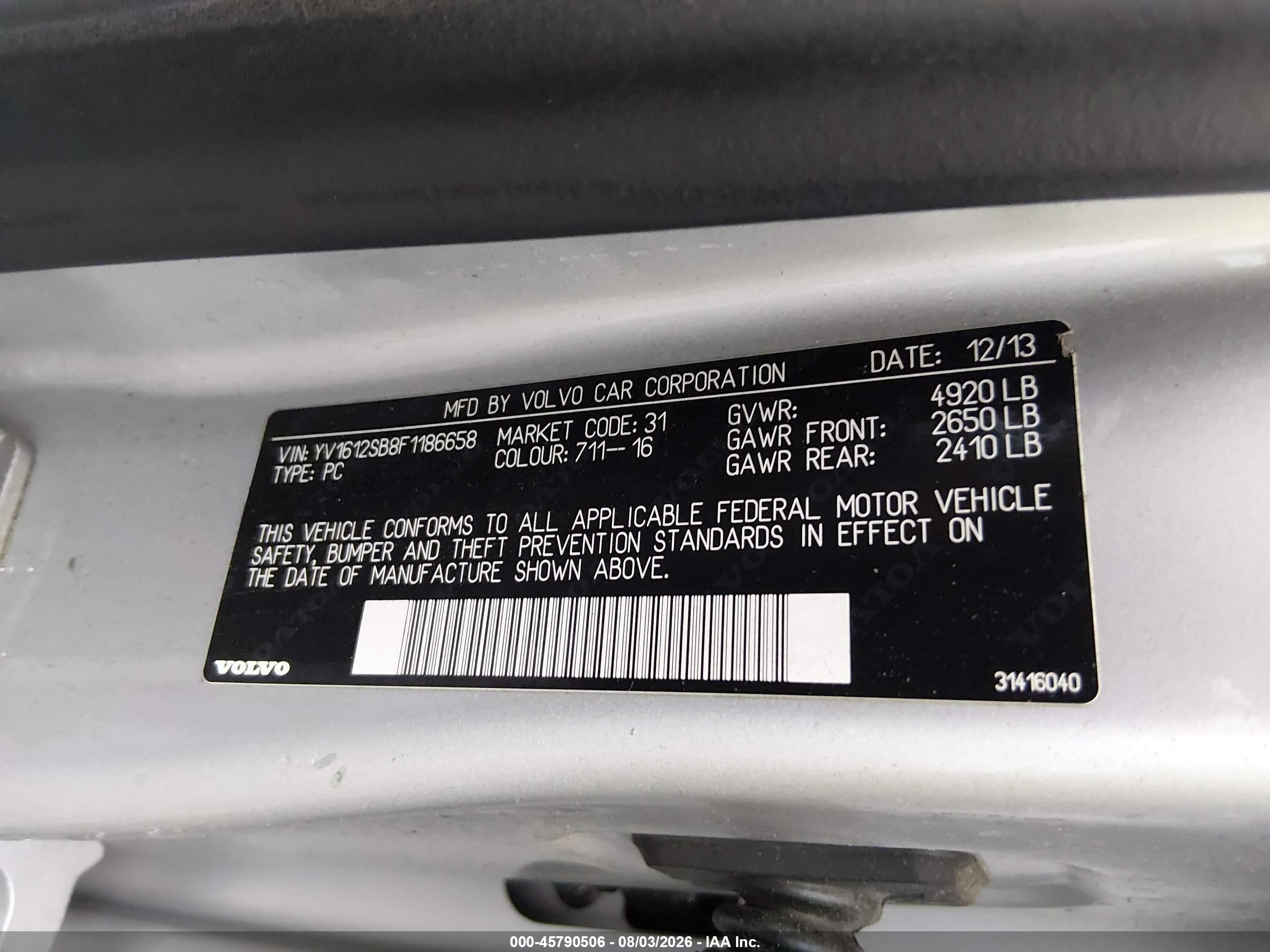 2015 Volvo V60 T5 Premier Gray vin: YV1612SB8F1186658