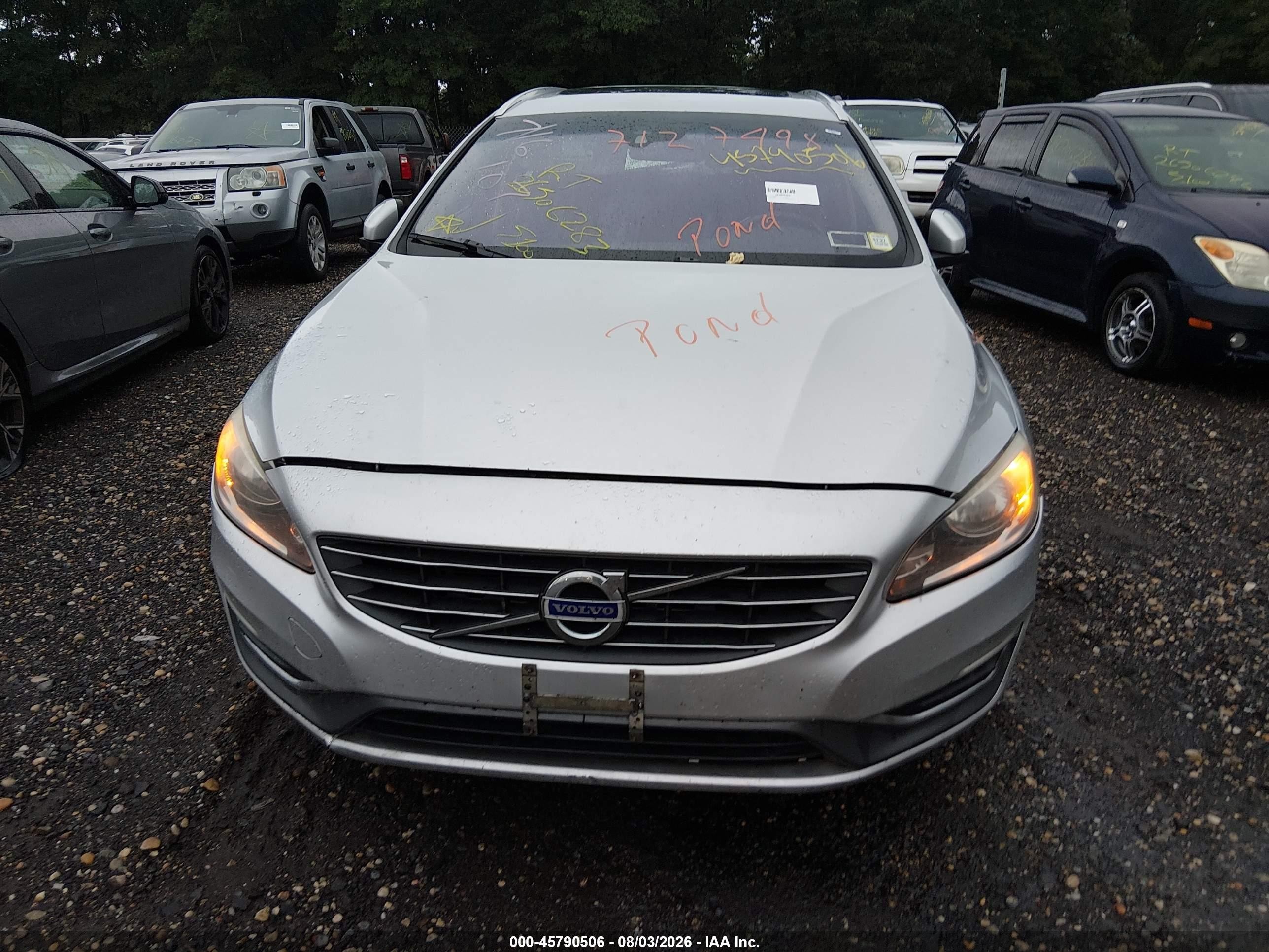 2015 Volvo V60 T5 Premier Gray vin: YV1612SB8F1186658