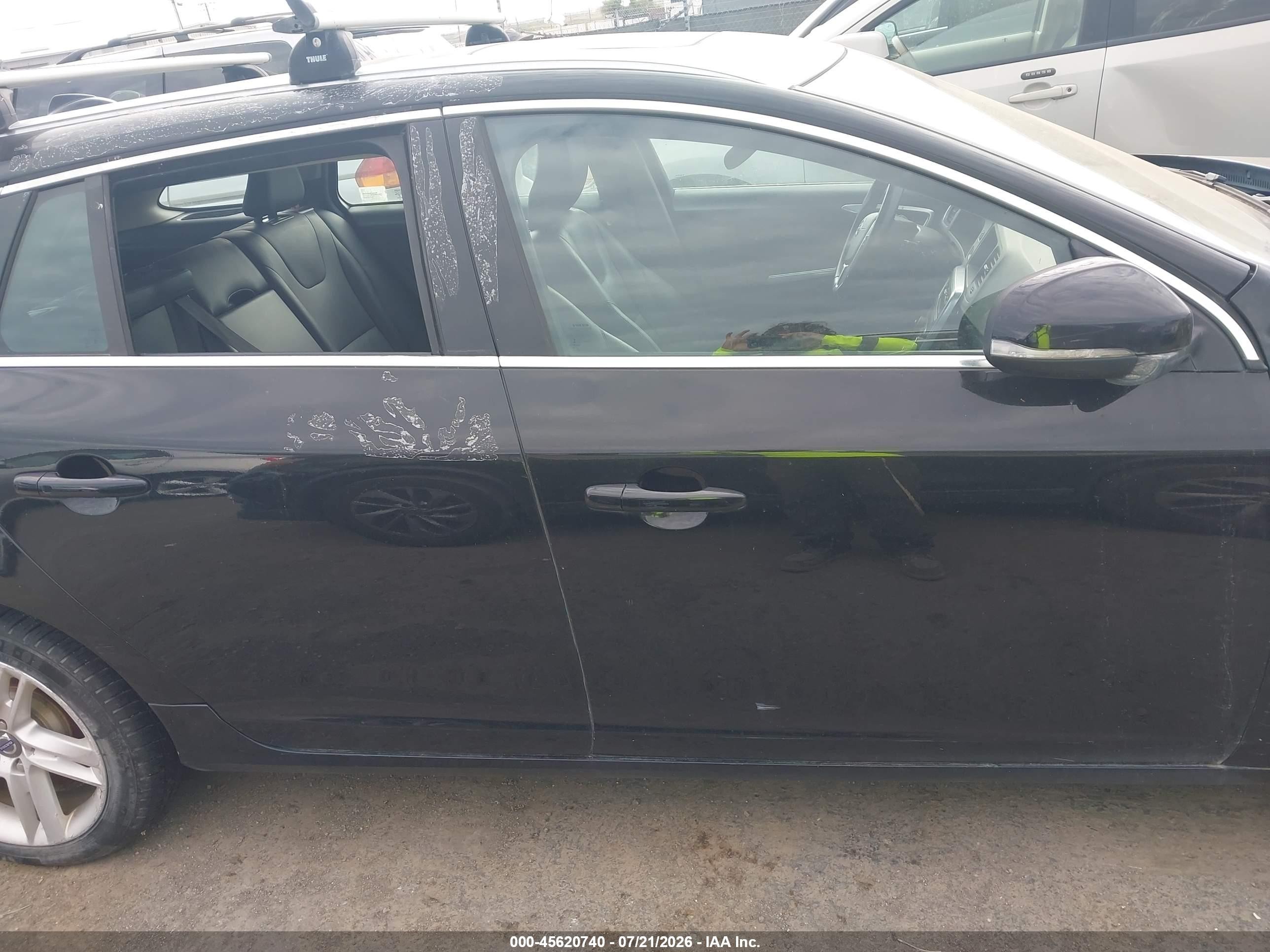 2015 Volvo V60 T5 Premier Black vin: YV1612SB9F1201376