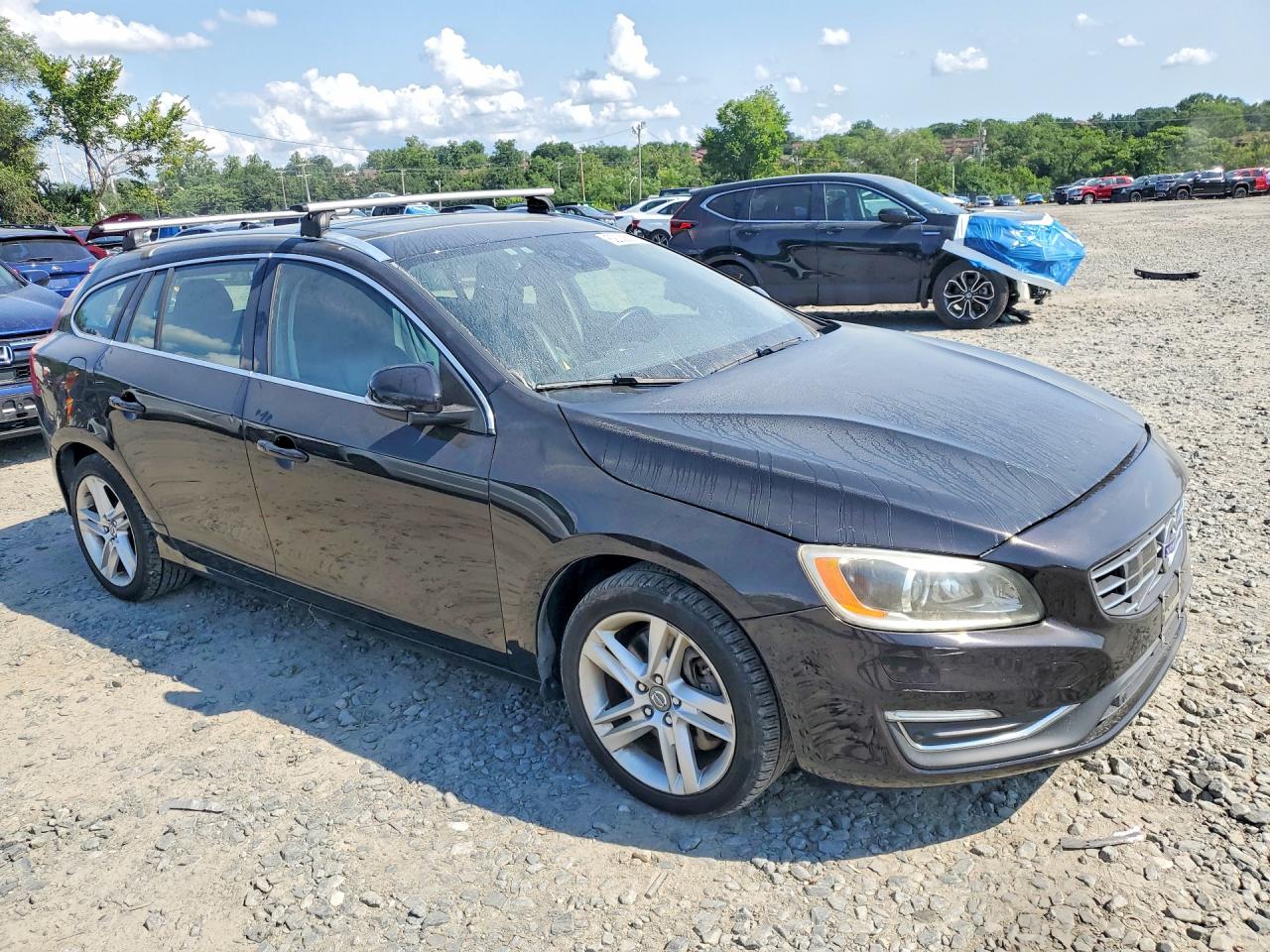 2015 Volvo V60 Premier+ Black vin: YV1612SC7F1213387