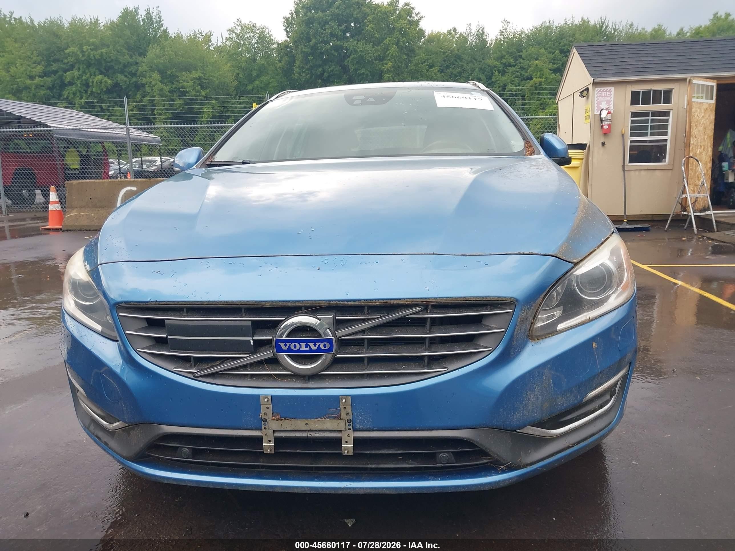 2015 Volvo V60 T5 Platinum Синий vin: YV1612SMXF1246263
