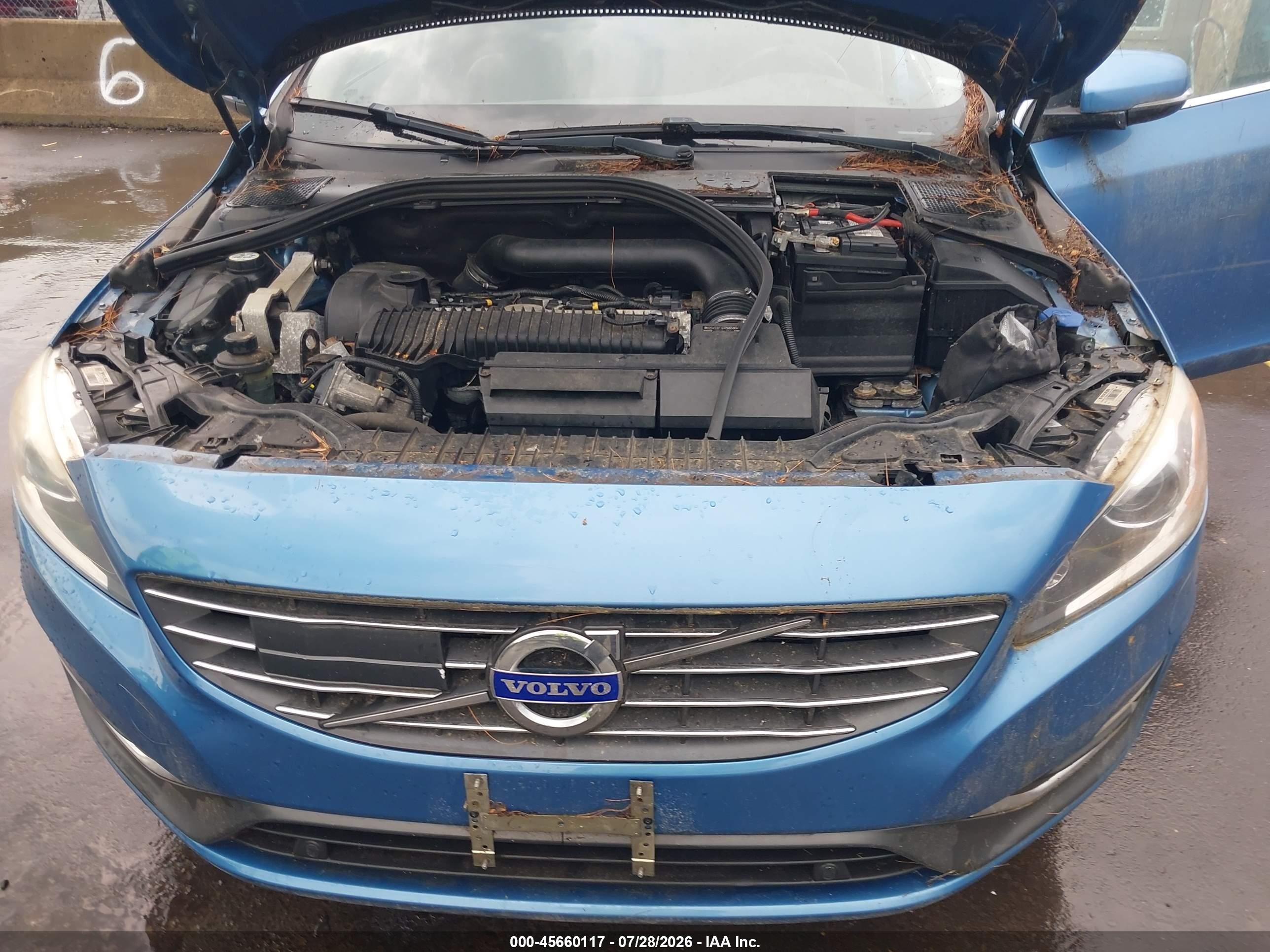 2015 Volvo V60 T5 Platinum Синий vin: YV1612SMXF1246263