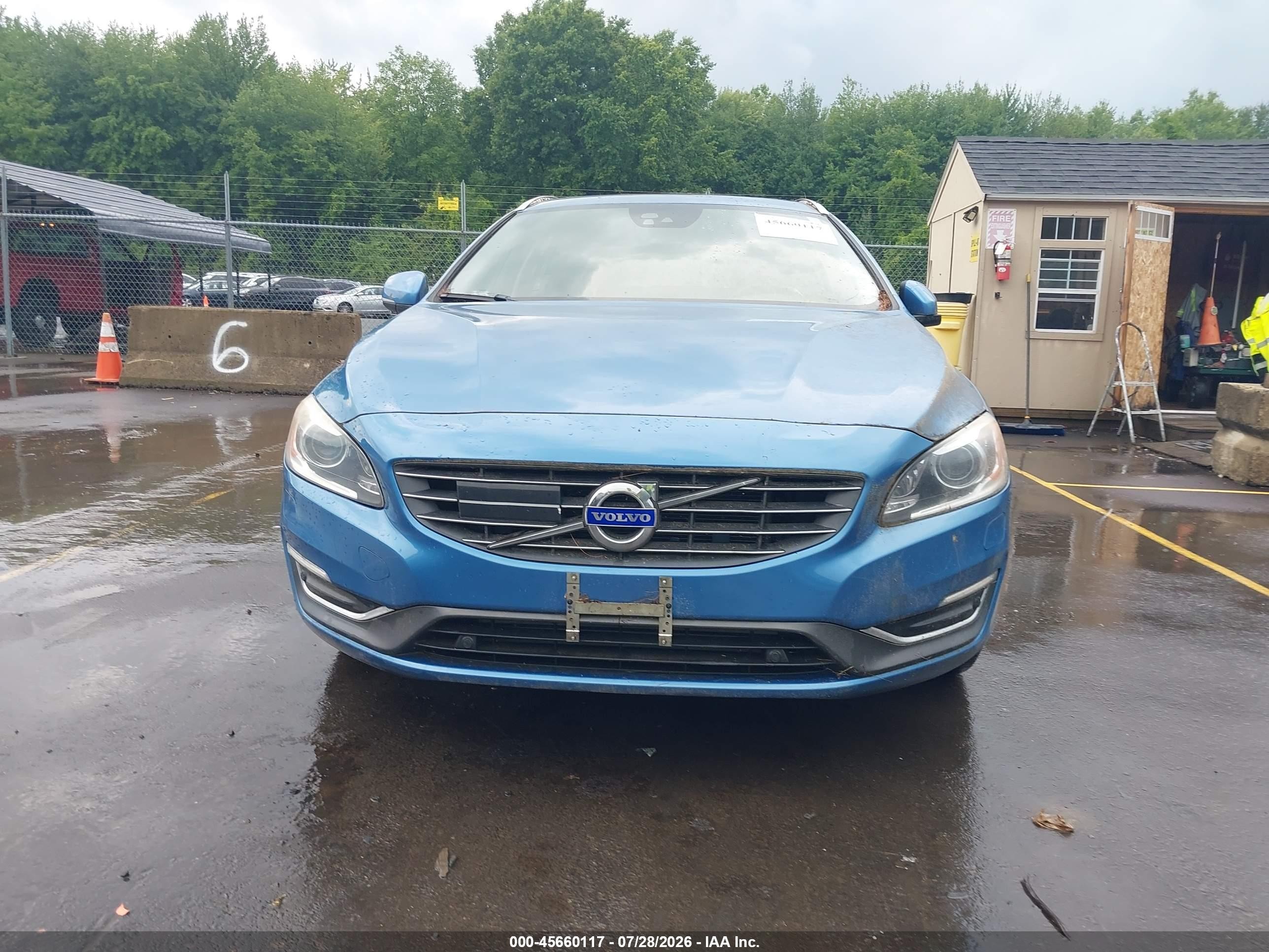2015 Volvo V60 T5 Platinum Синий vin: YV1612SMXF1246263