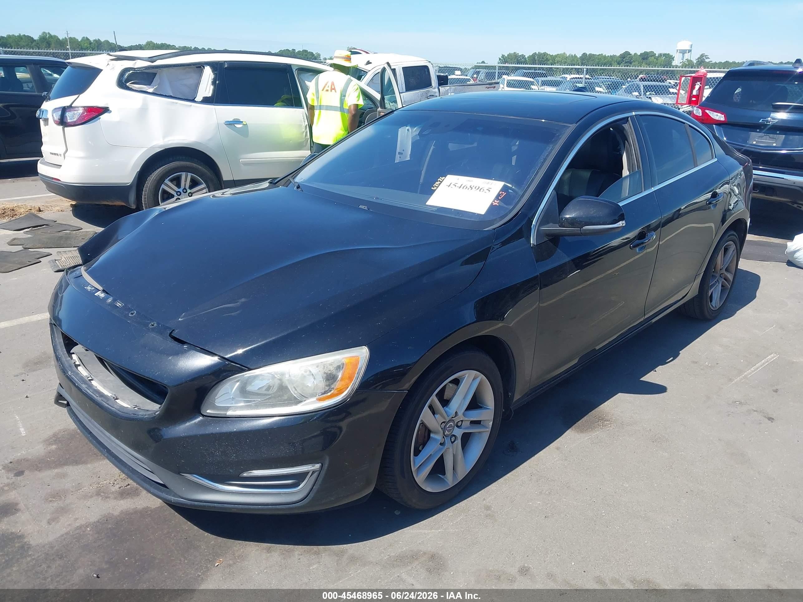 2015 Volvo S60 T5 Premier Black vin: YV1612TB0F1304085