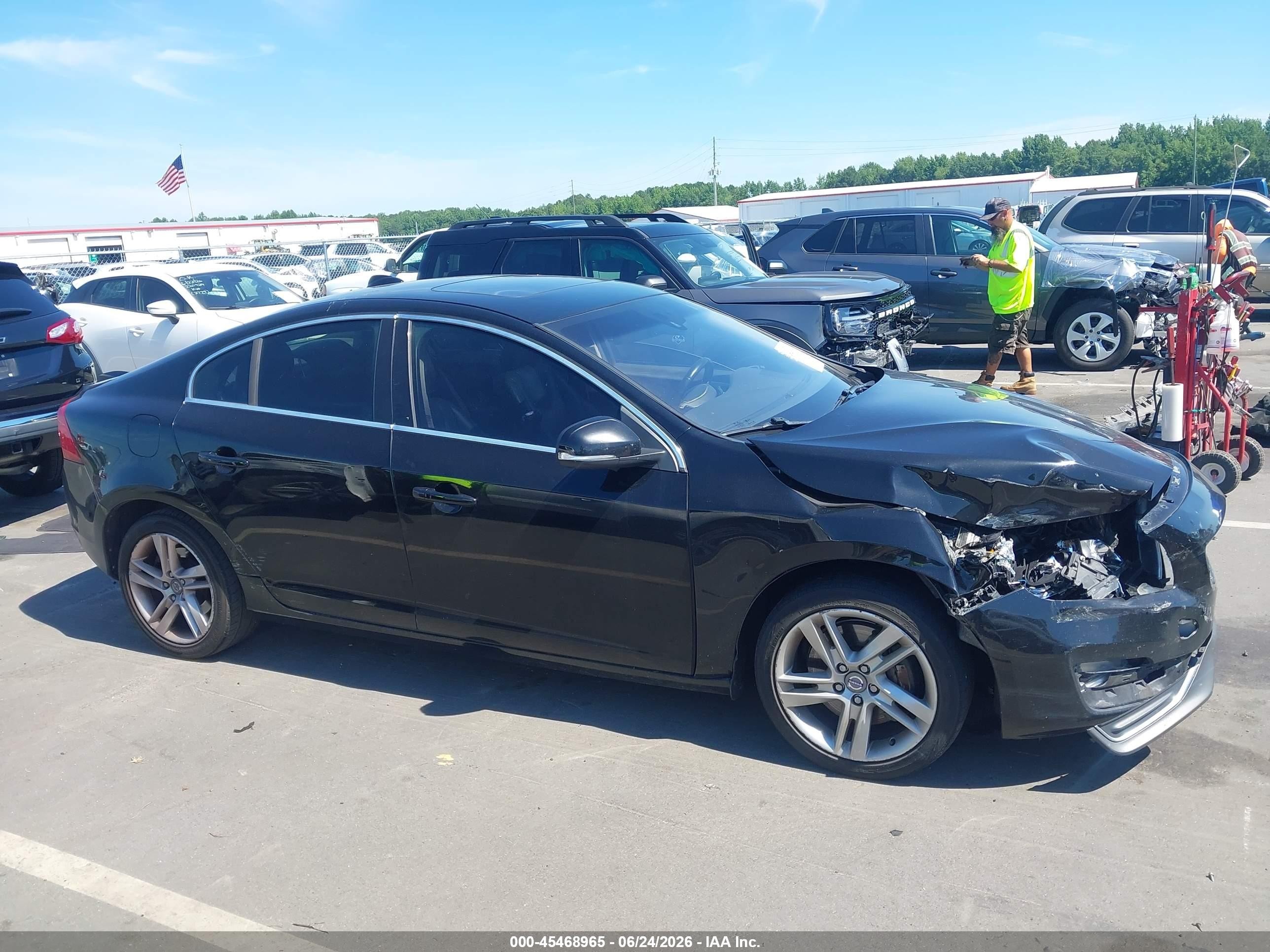 2015 Volvo S60 T5 Premier Black vin: YV1612TB0F1304085