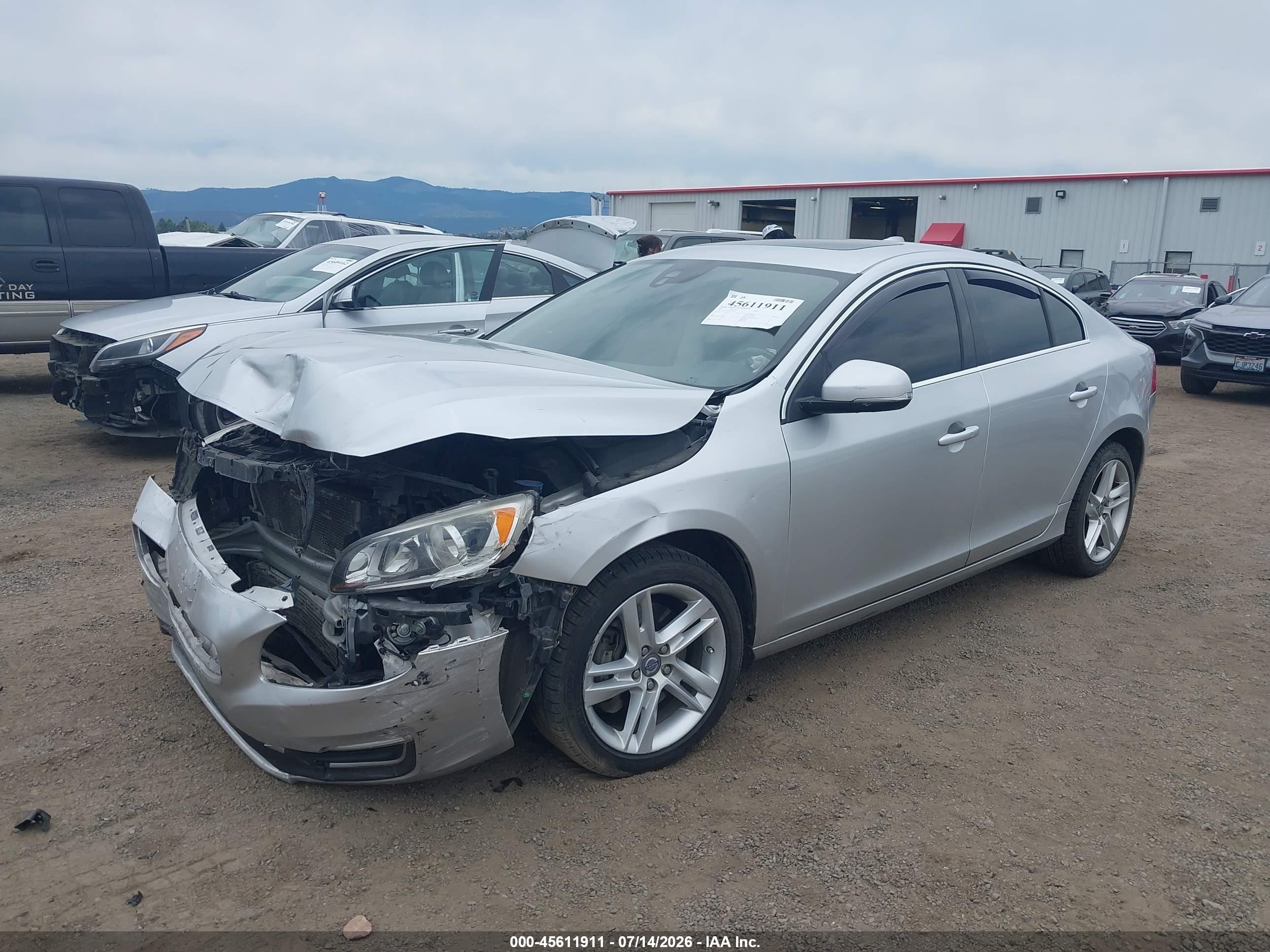 2015 Volvo S60 T5 Premier Silver vin: YV1612TB1F1307237