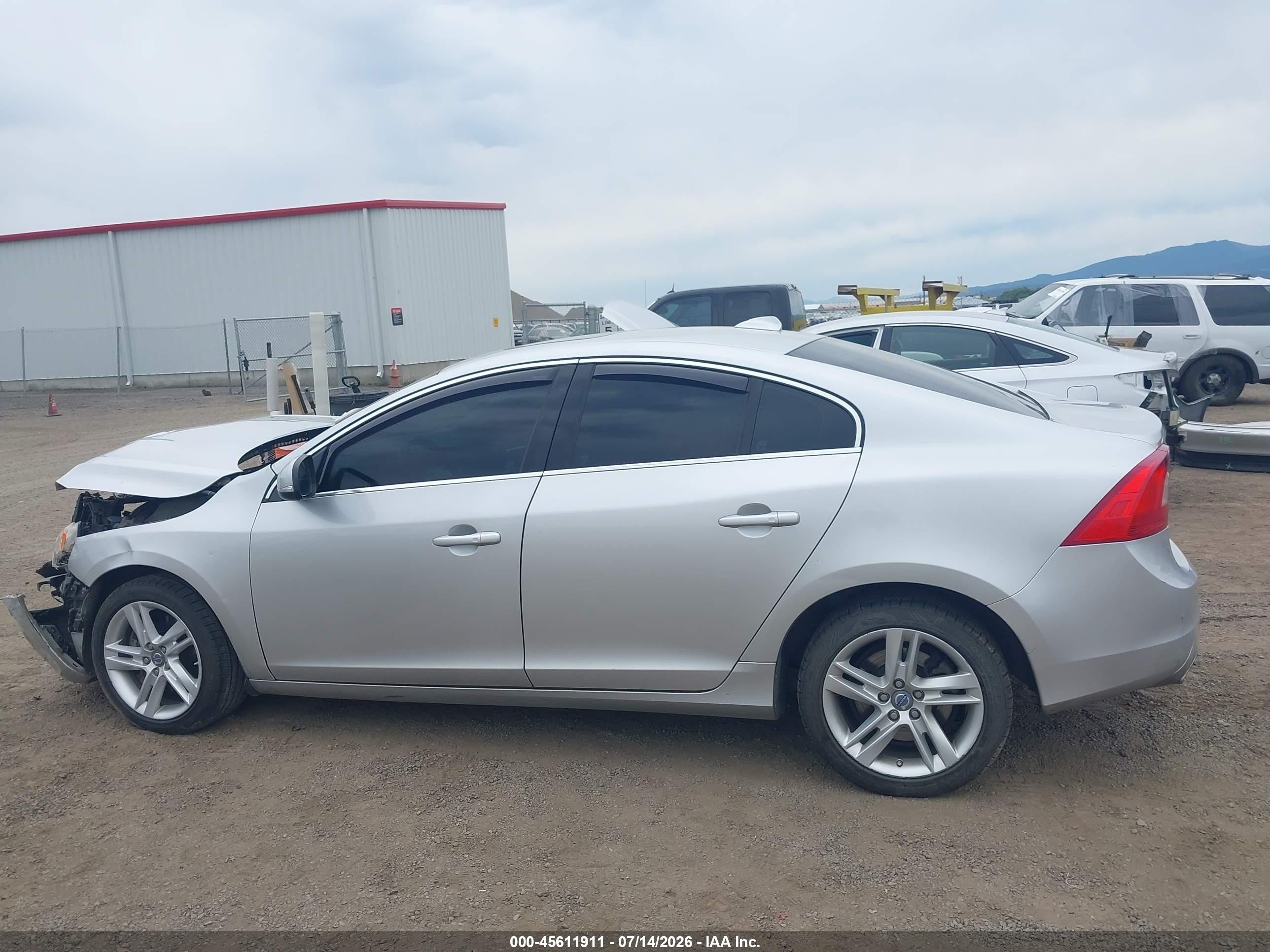2015 Volvo S60 T5 Premier Silver vin: YV1612TB1F1307237