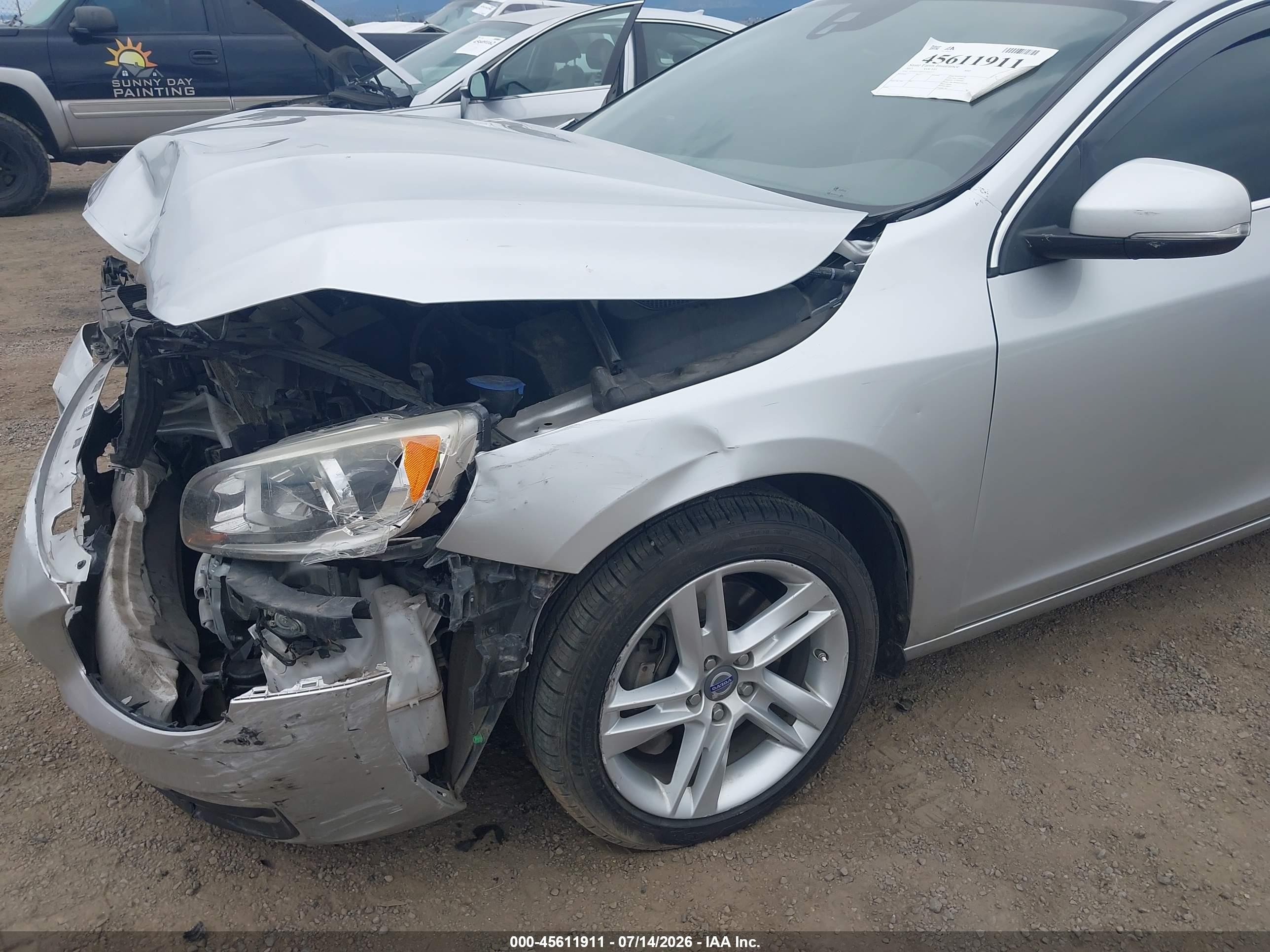 2015 Volvo S60 T5 Premier Silver vin: YV1612TB1F1307237