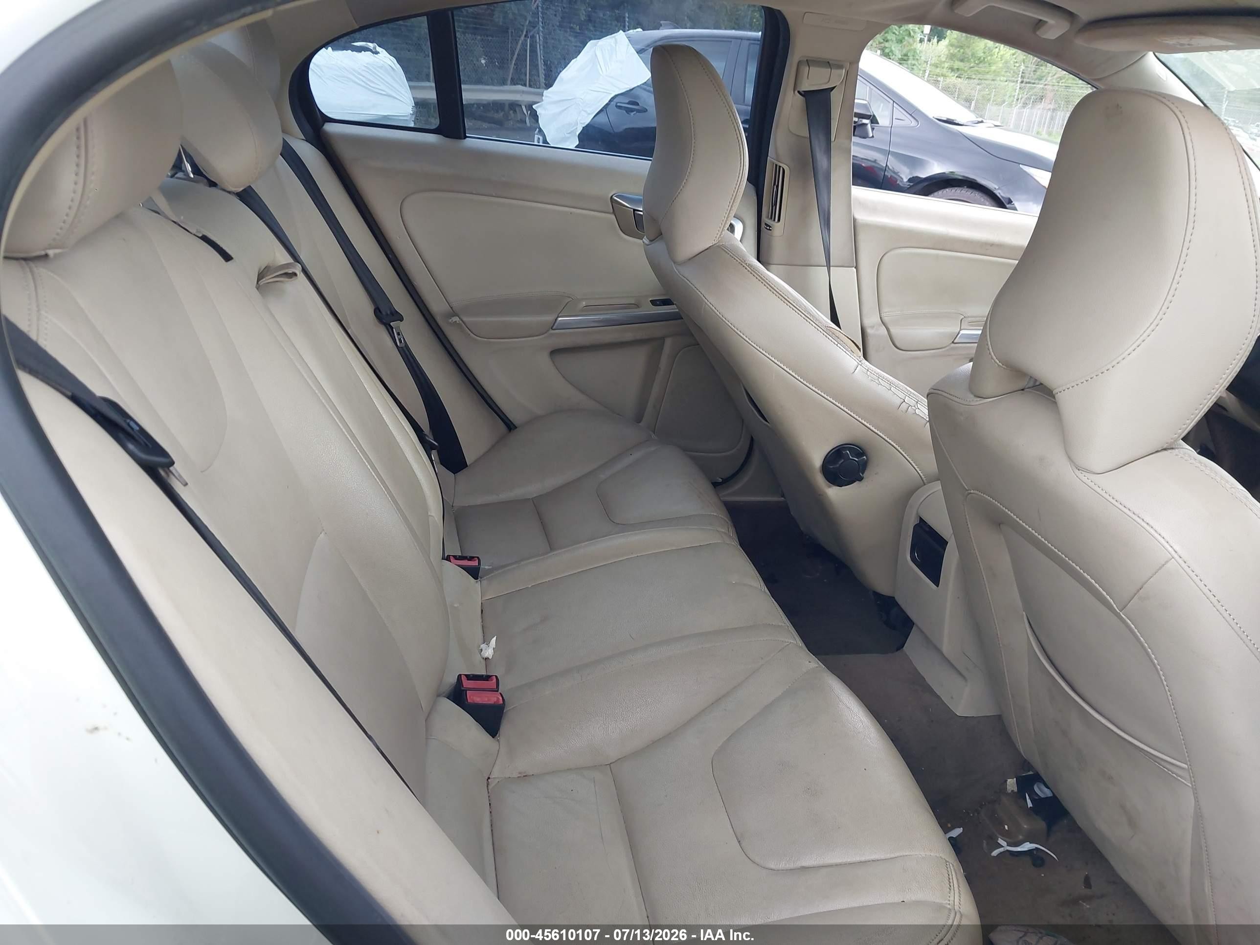 2015 Volvo S60 T5 Premier White vin: YV1612TB4F1317969