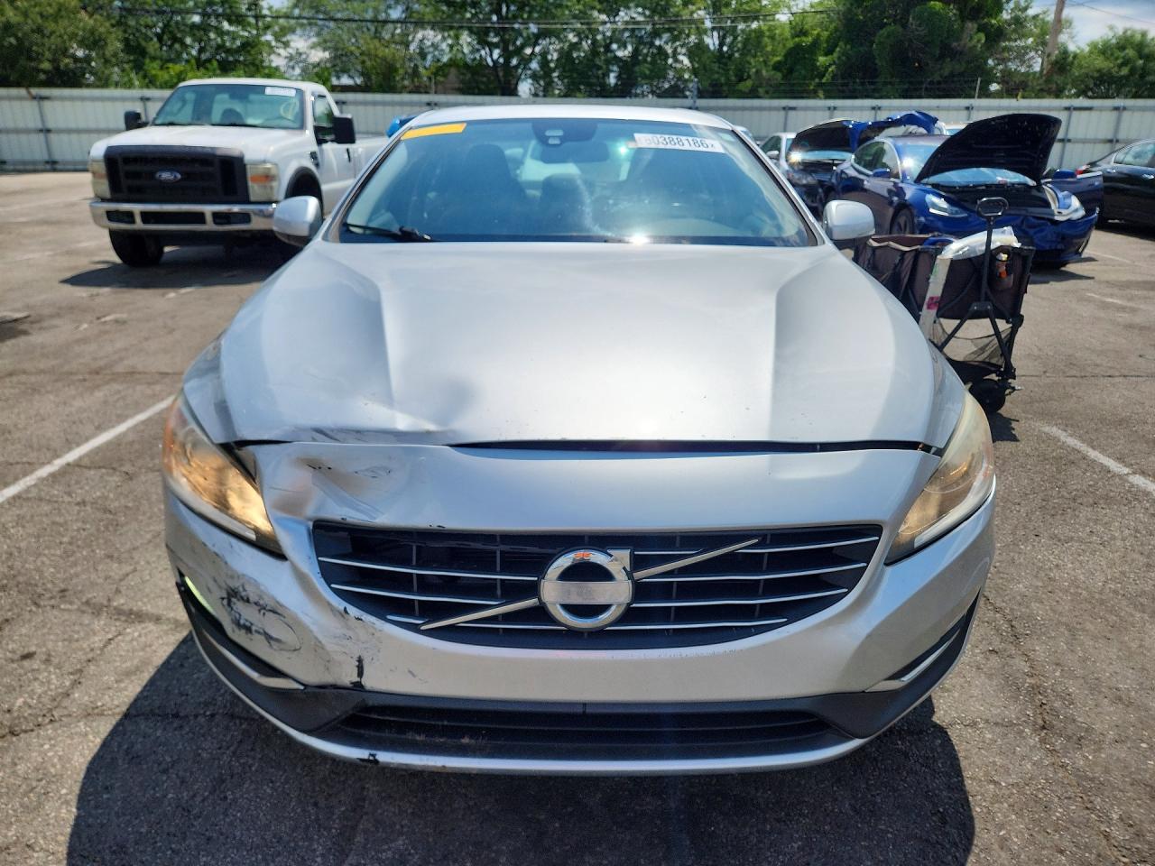 2015 Volvo S60 Premier Silver vin: YV1612TB7F2306409