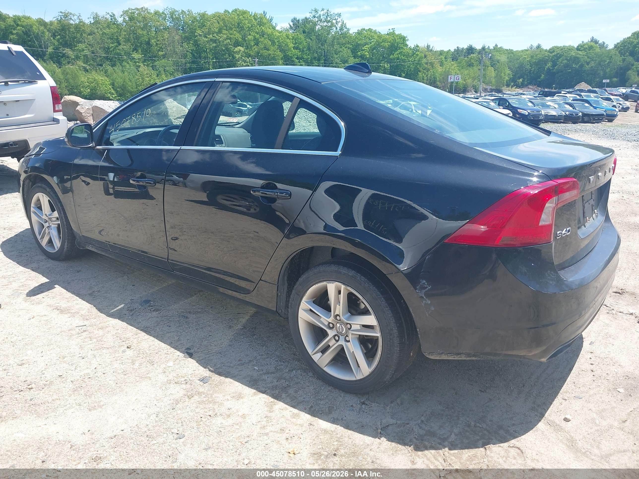 2015 Volvo S60 T5 Premier Plus Black vin: YV1612TC8F2307383