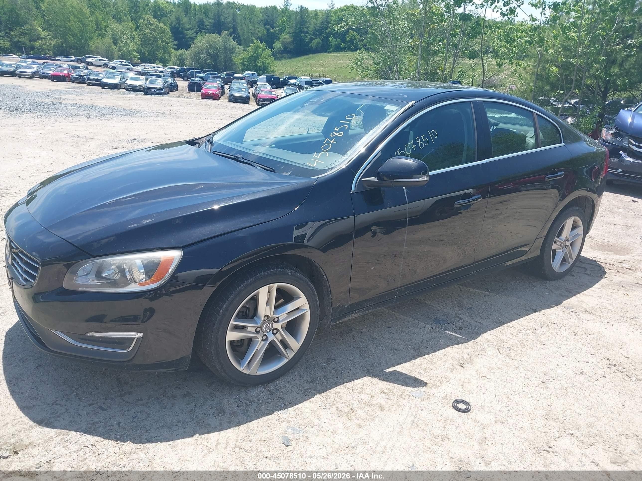 2015 Volvo S60 T5 Premier Plus Black vin: YV1612TC8F2307383