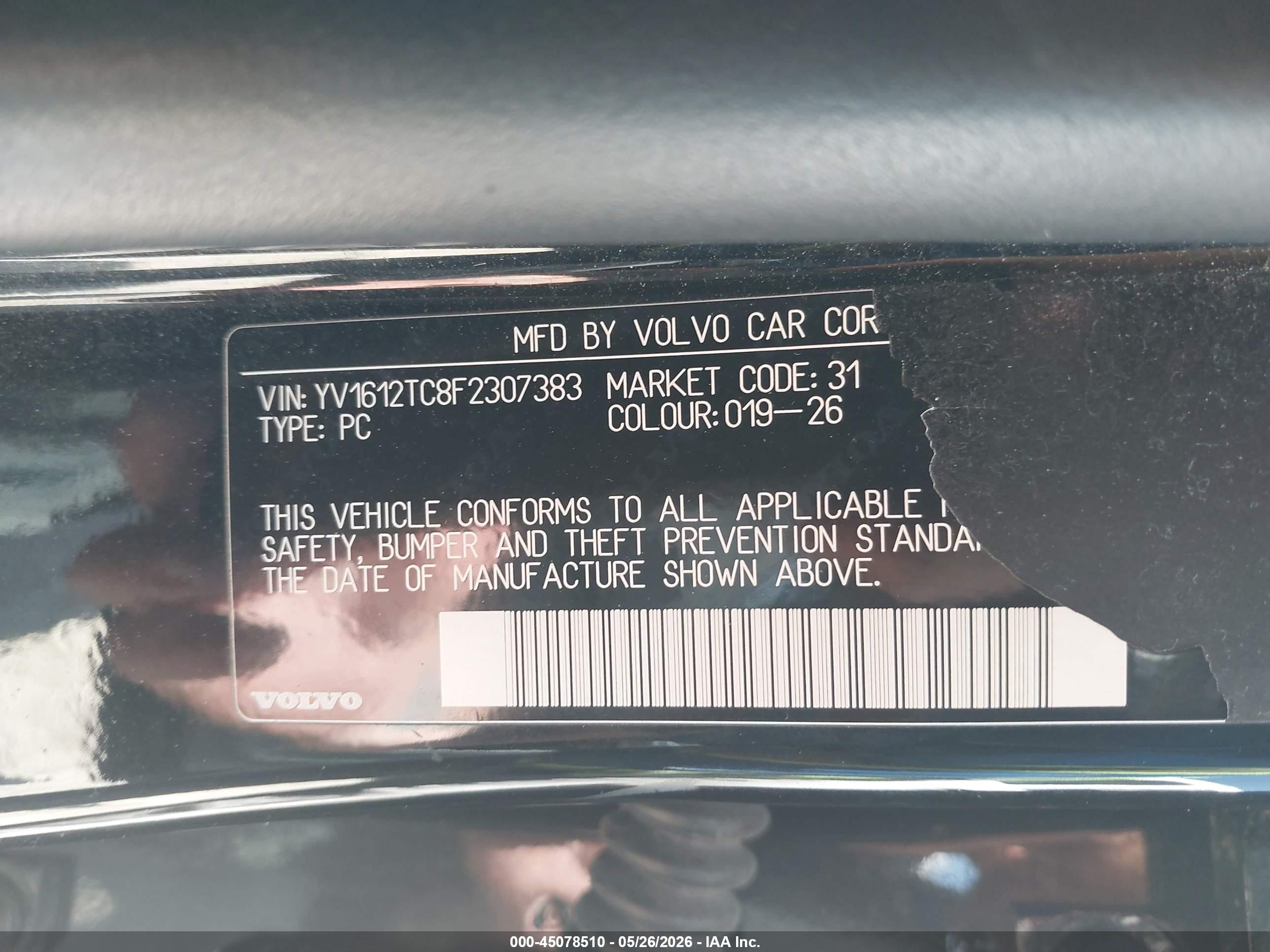 2015 Volvo S60 T5 Premier Plus Black vin: YV1612TC8F2307383