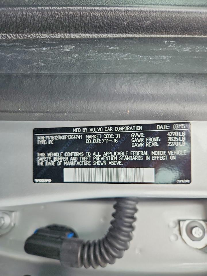 2015 Volvo S60 Premier Gray vin: YV1612TK0F1364741