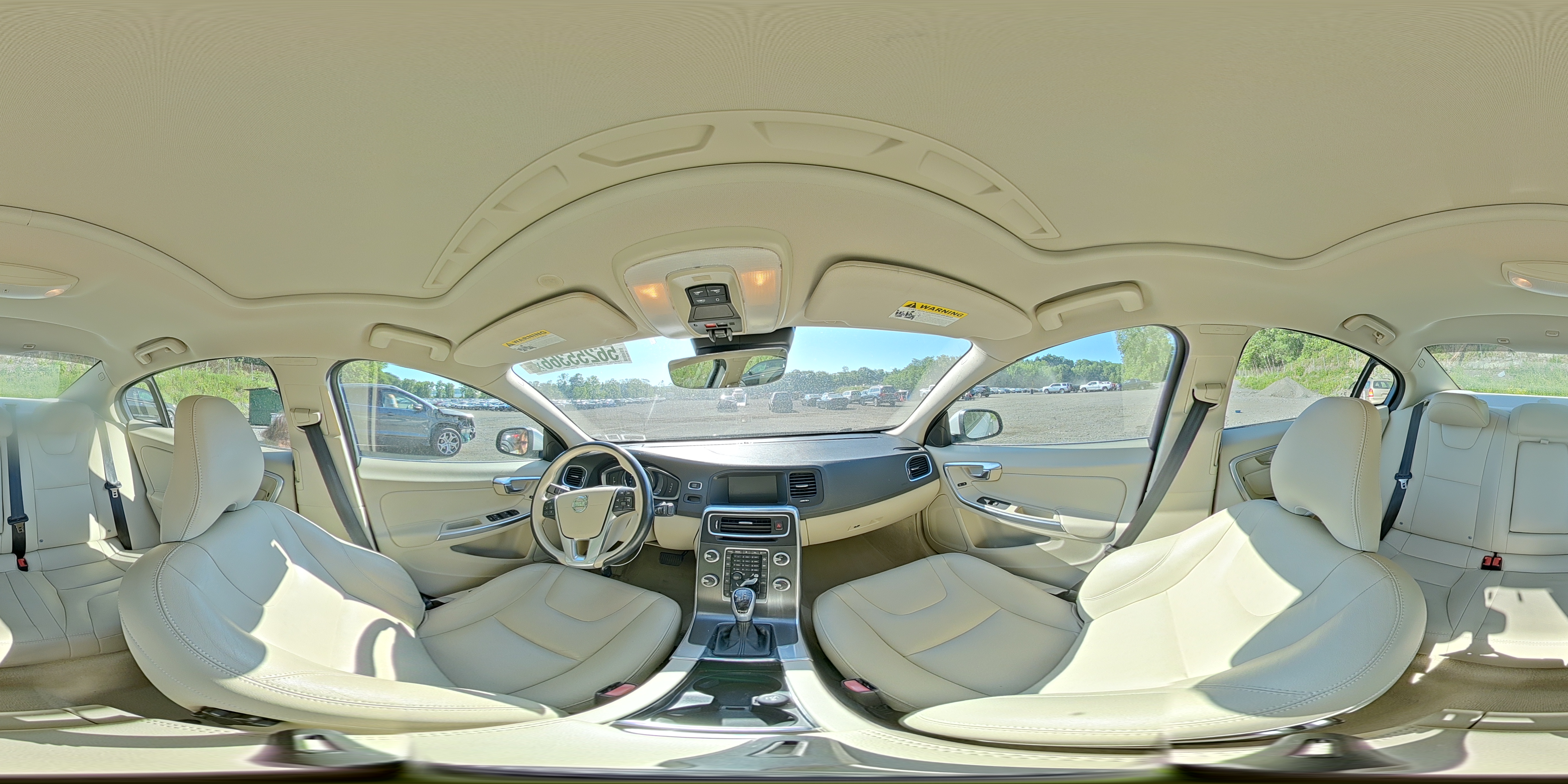 2015 Volvo S60 Premier White vin: YV1612TK7F2335022