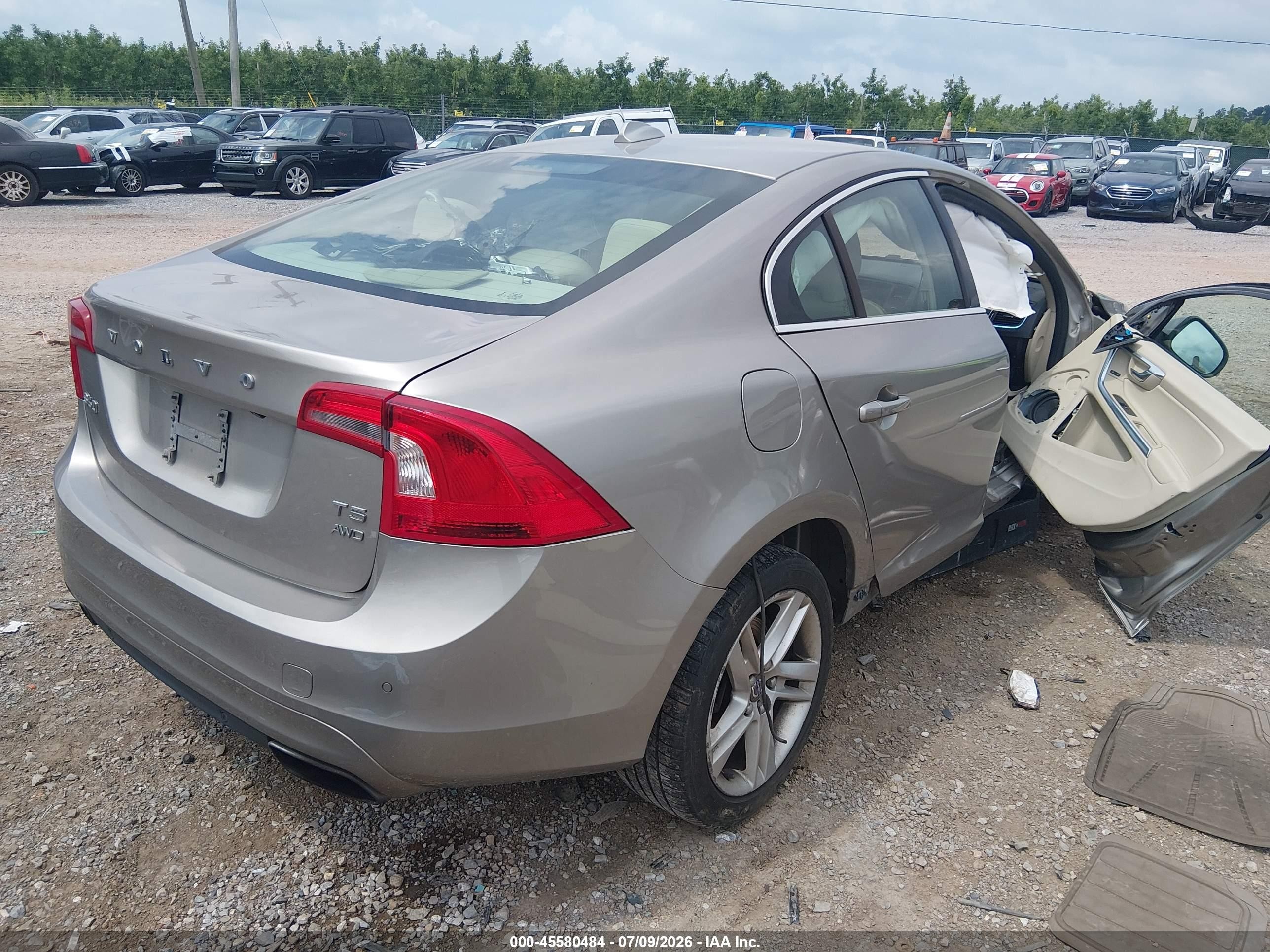 2015 Volvo S60 T5 Premier Silver vin: YV1612TK9F1357173