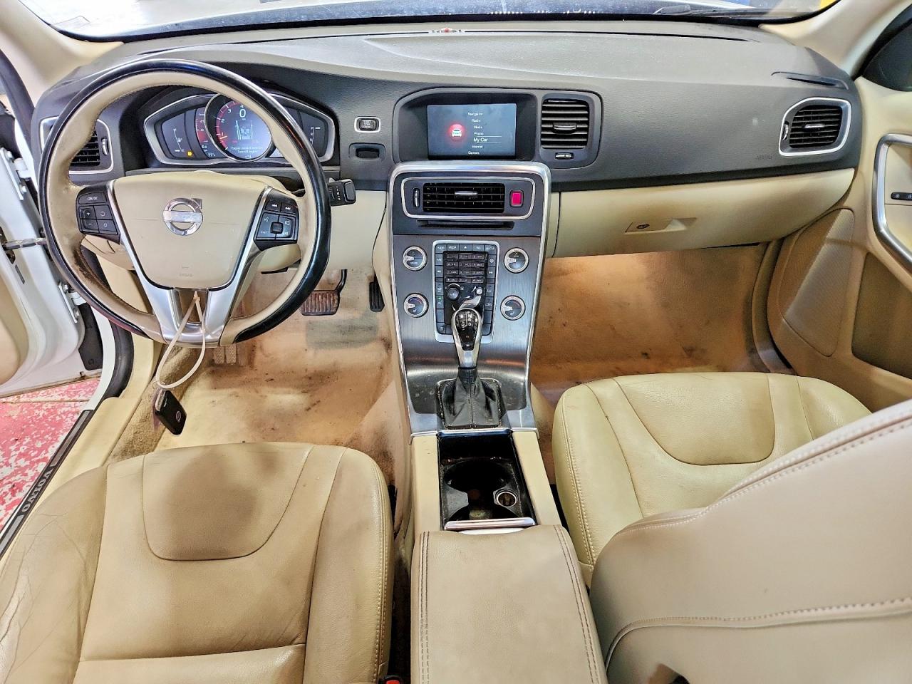 2015 Volvo S60 Premier White vin: YV1612TK9F2333482