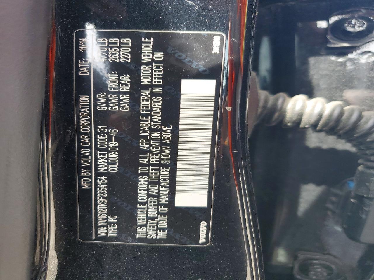 2015 Volvo S60 Premier Black vin: YV1612TK9F2354154