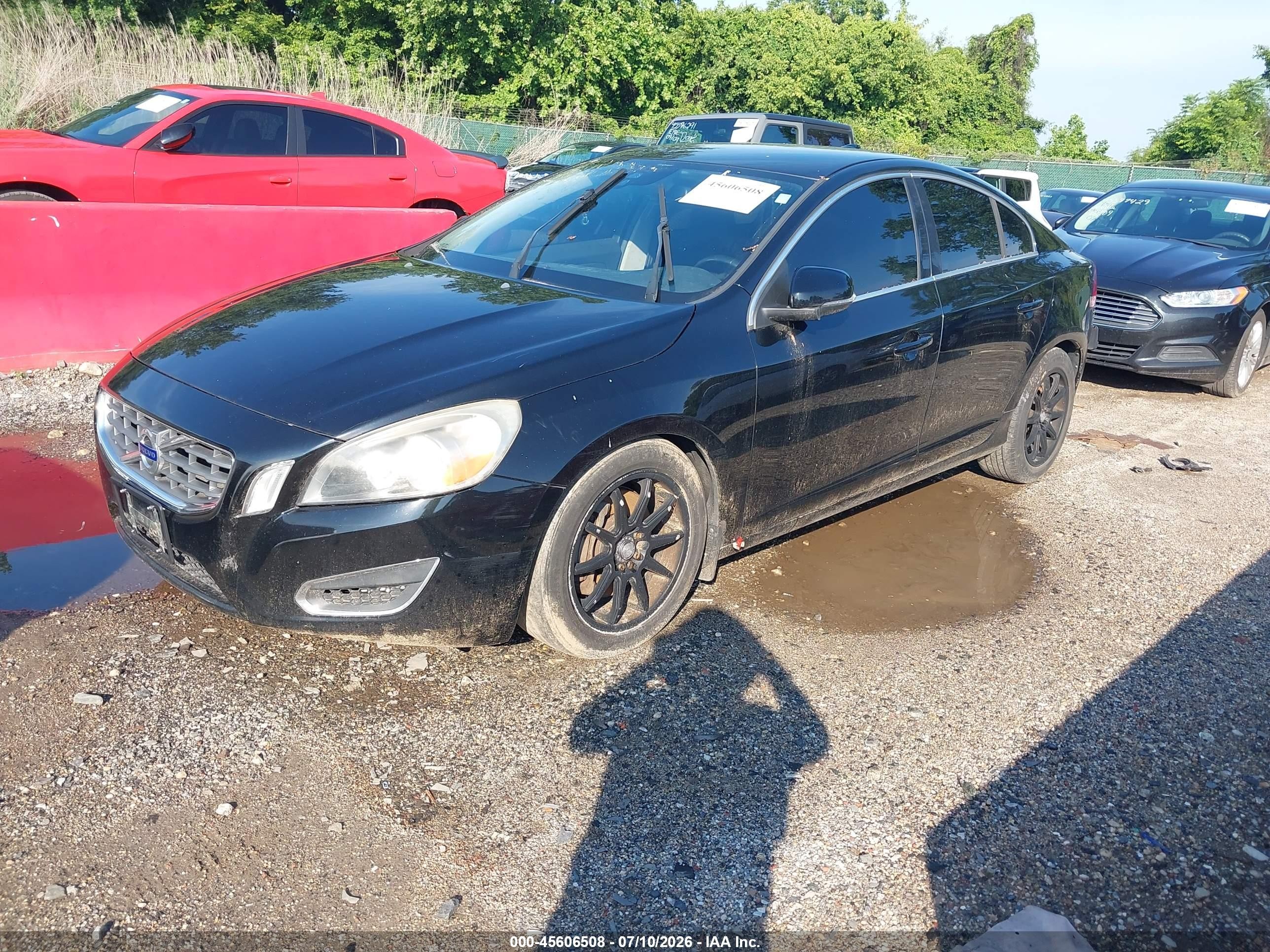 2012 Volvo S60 T5 Black vin: YV1622FS0C2101454