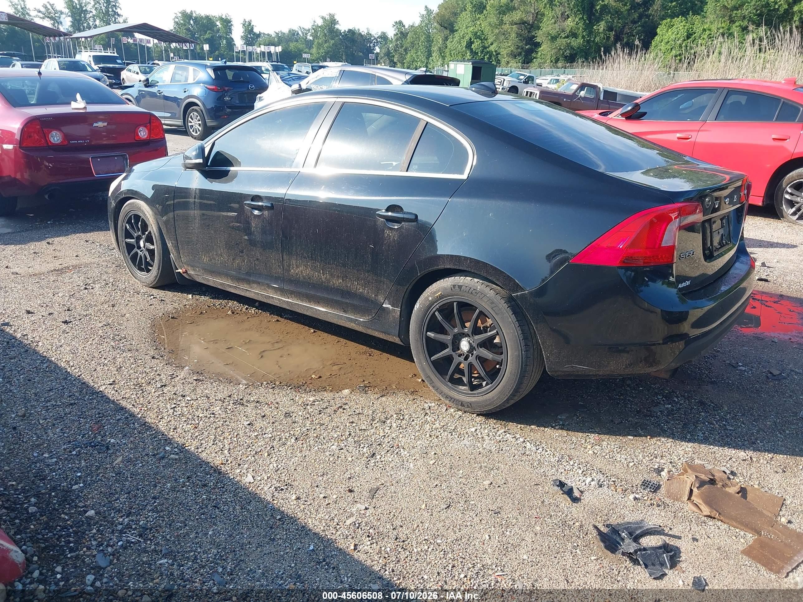2012 Volvo S60 T5 Black vin: YV1622FS0C2101454