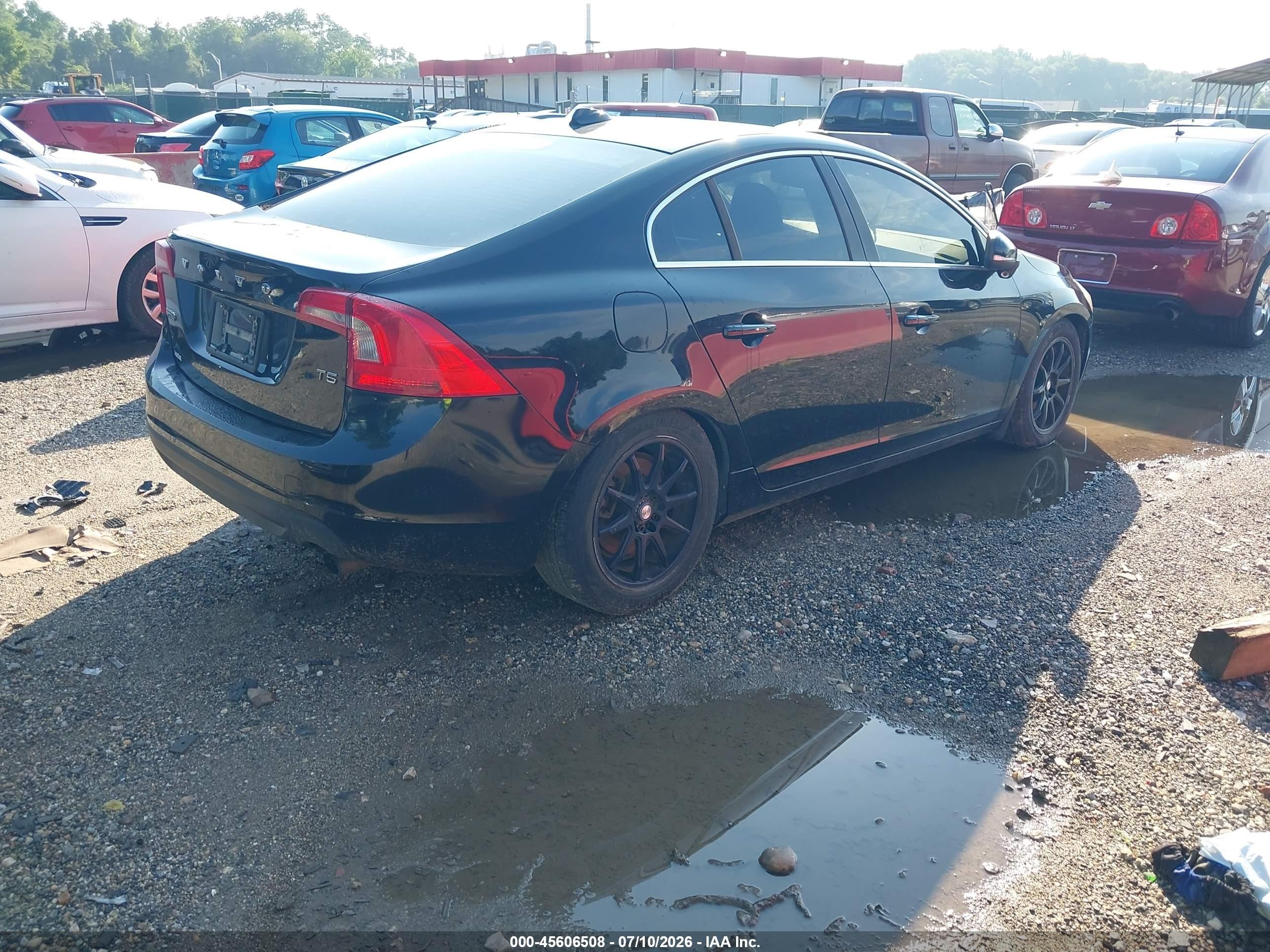 2012 Volvo S60 T5 Black vin: YV1622FS0C2101454