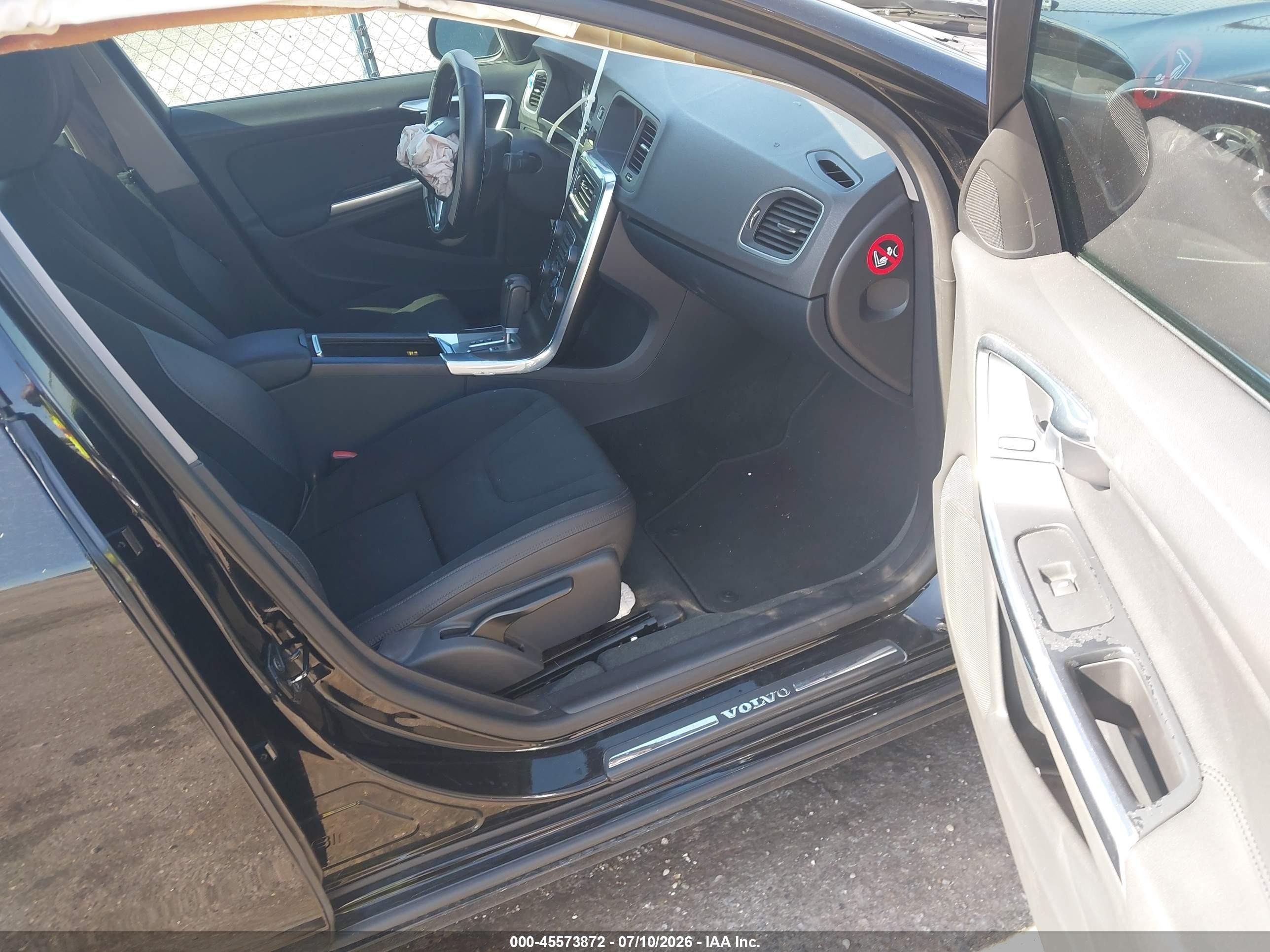 2012 Volvo S60 T5 Black vin: YV1622FS0C2117444
