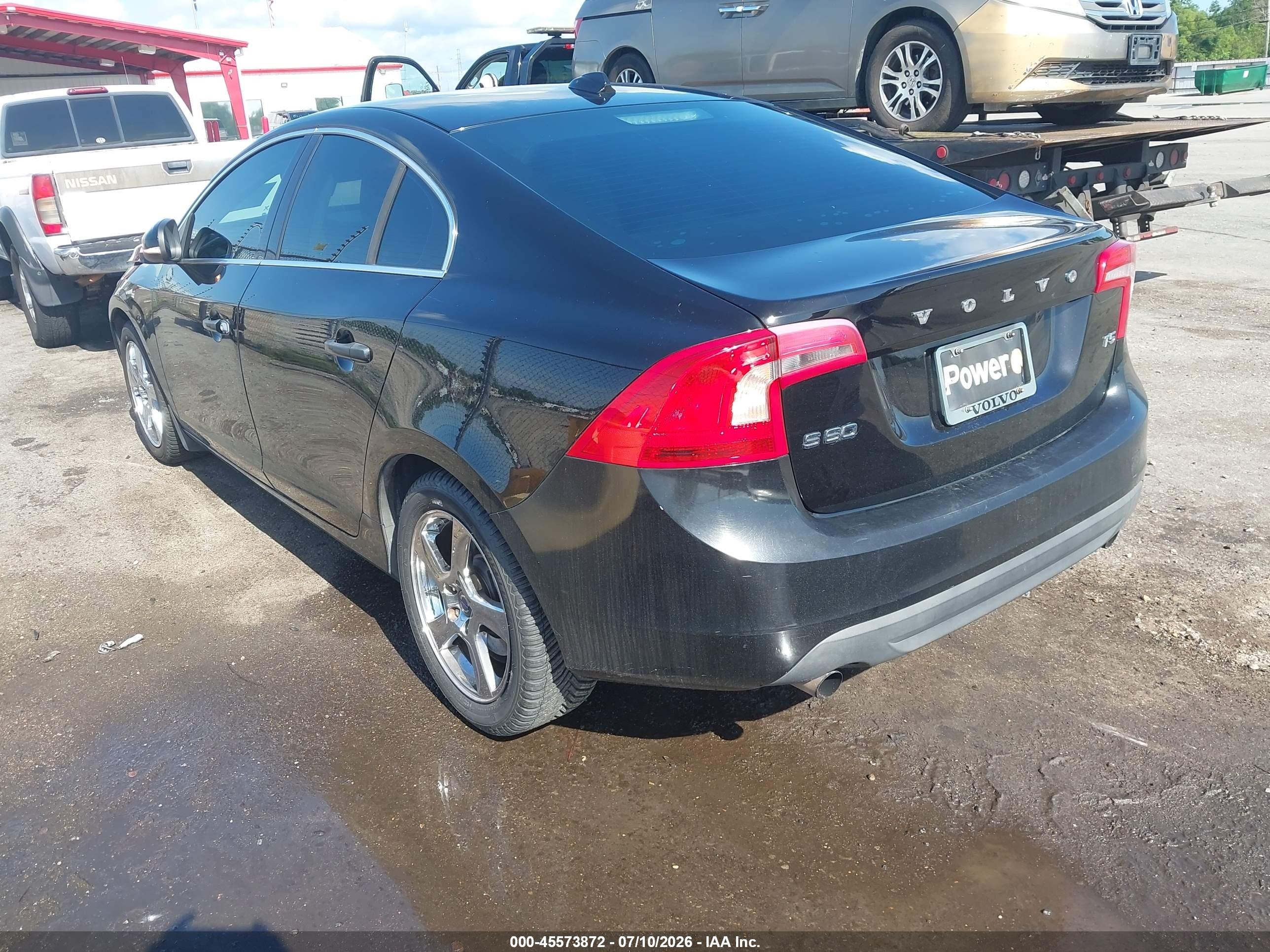 2012 Volvo S60 T5 Black vin: YV1622FS0C2117444