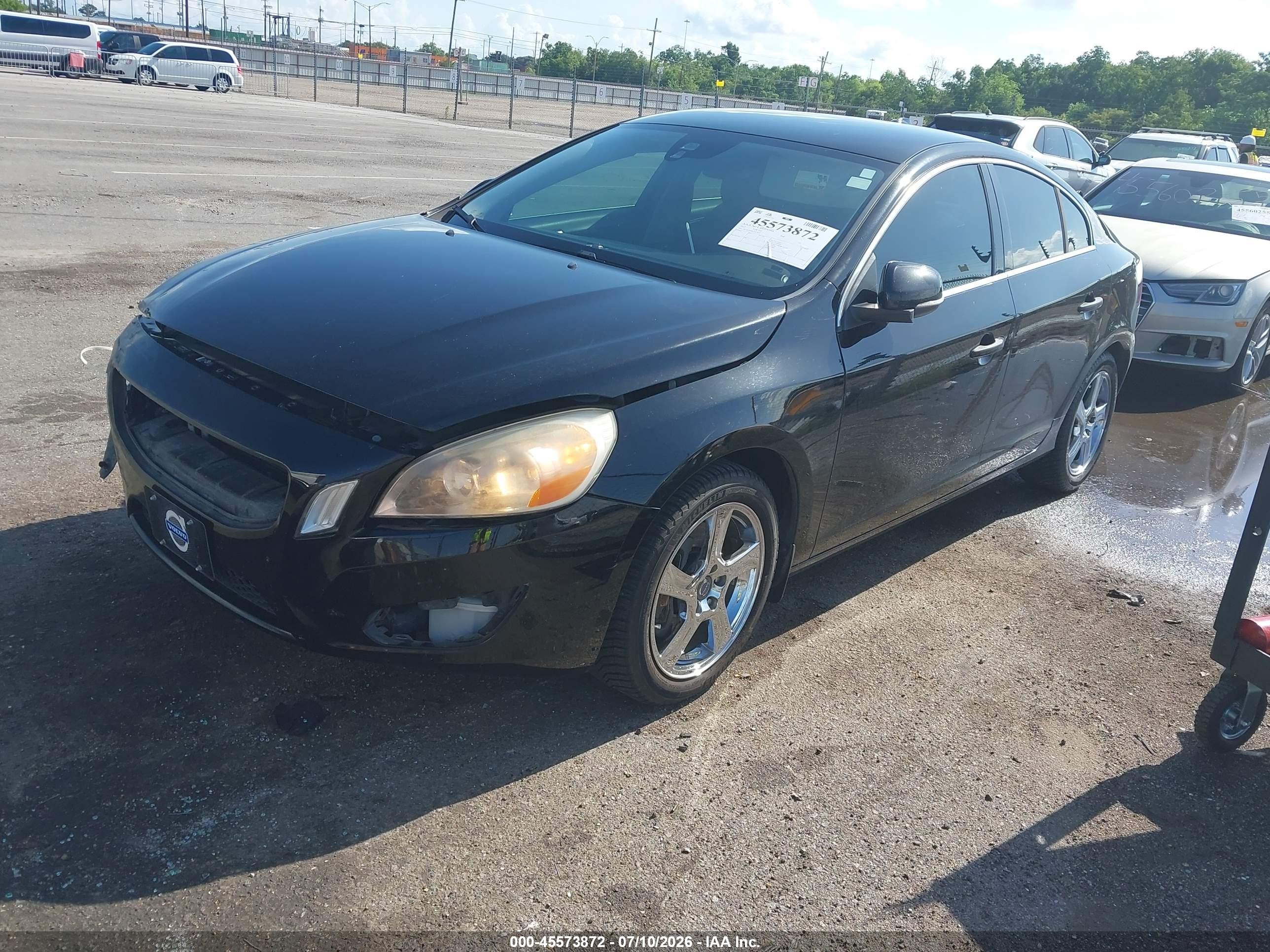 2012 Volvo S60 T5 Black vin: YV1622FS0C2117444