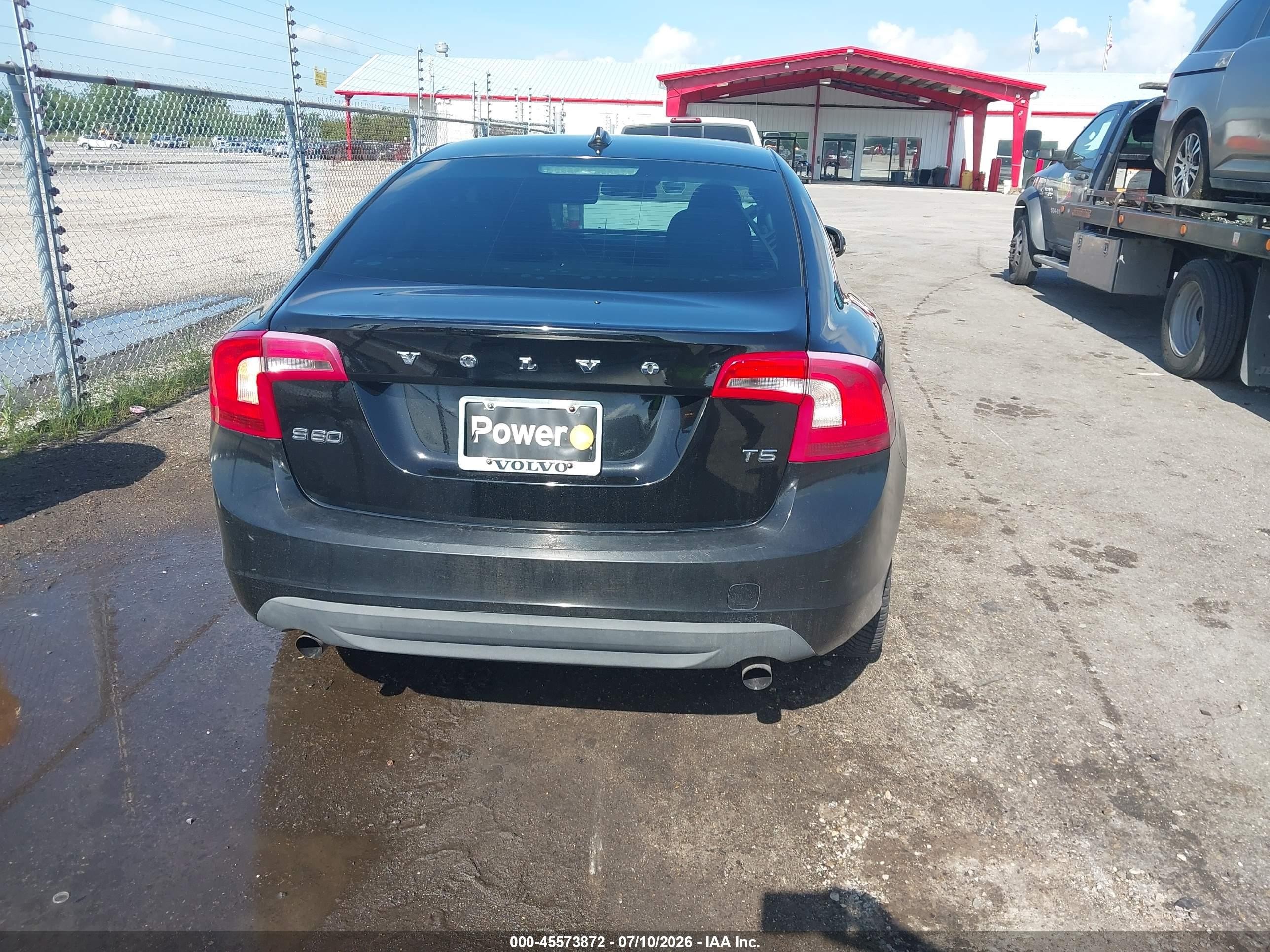 2012 Volvo S60 T5 Black vin: YV1622FS0C2117444