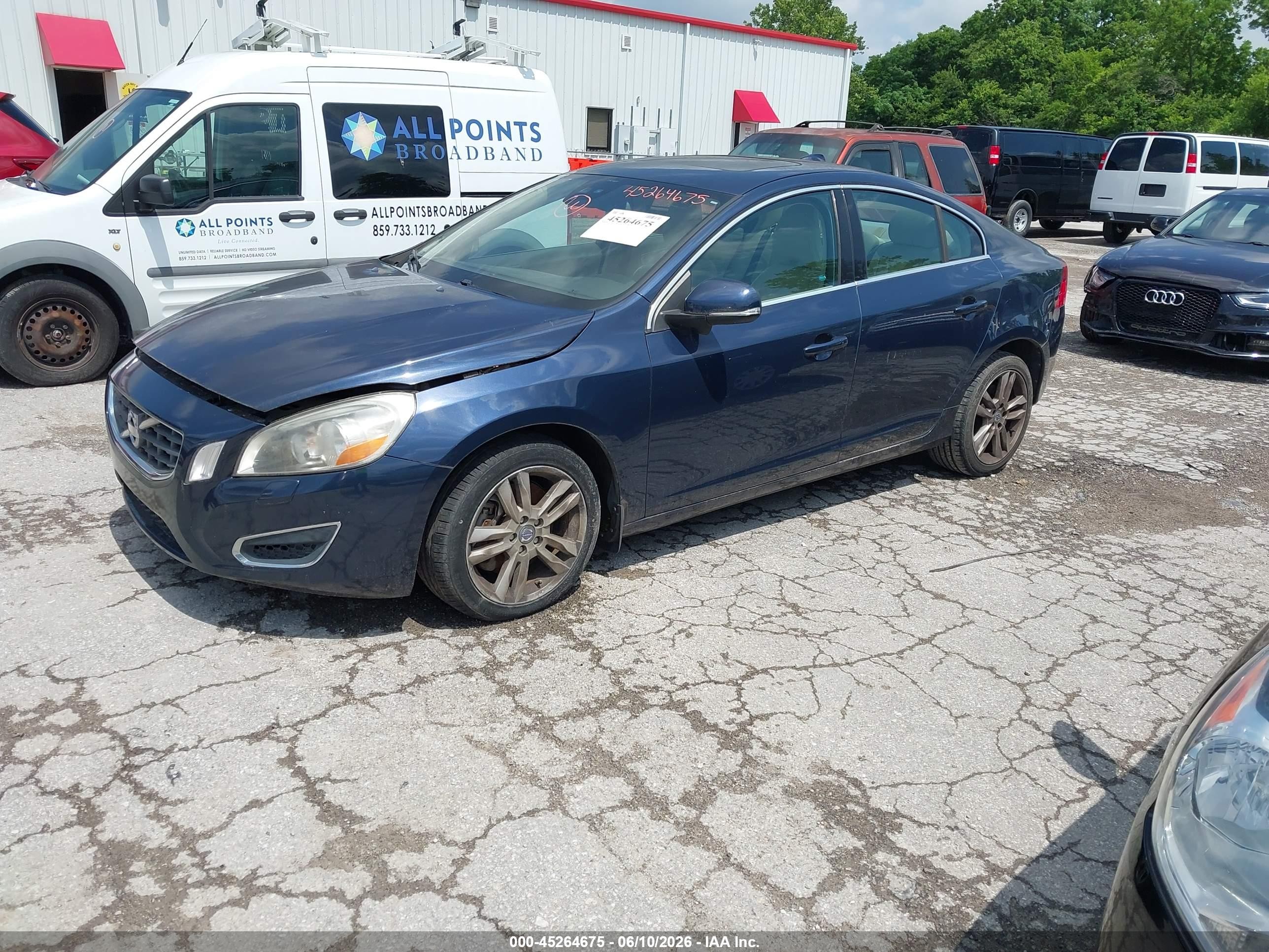 2012 Volvo S60 T5 Синий vin: YV1622FS0C2121266