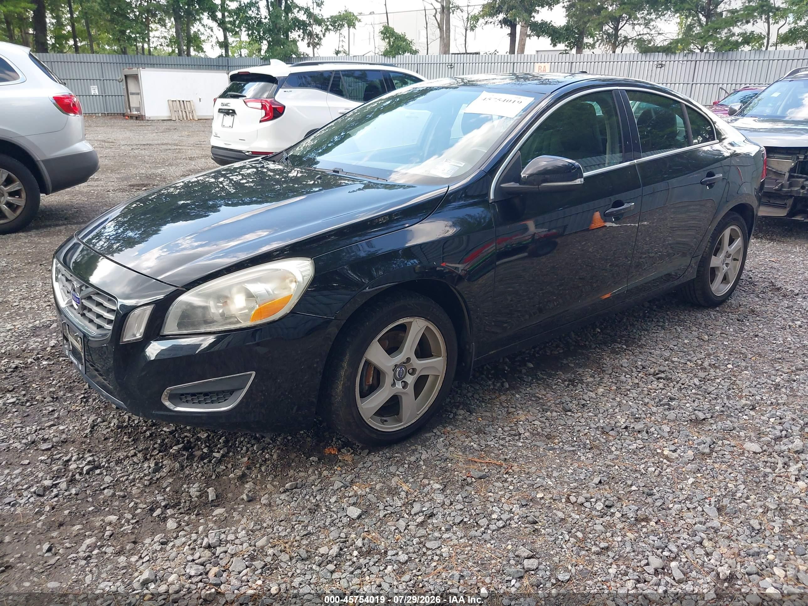 2012 Volvo S60 T5/t5 W/moonroof Черный vin: YV1622FS0C2128833