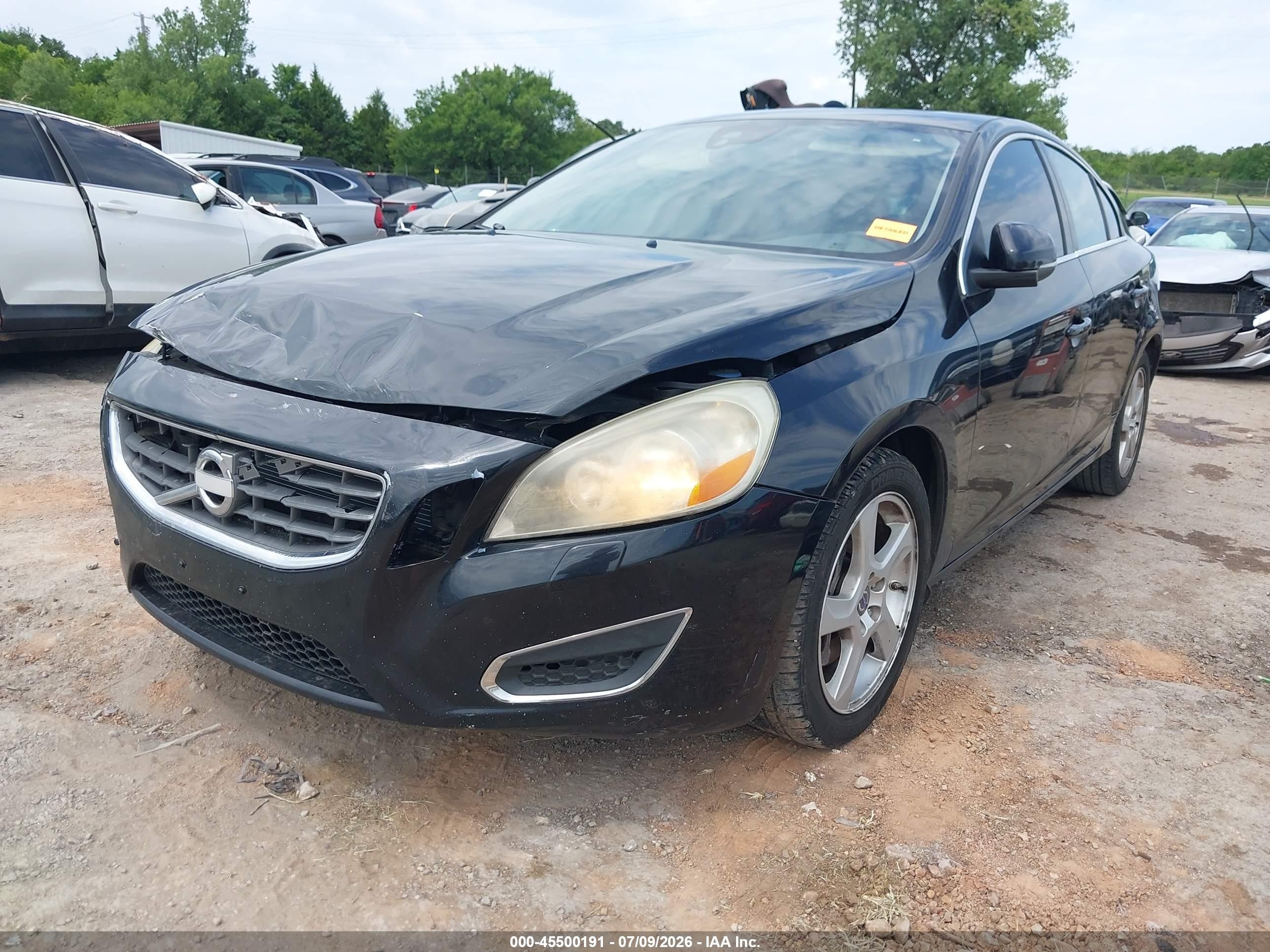 2012 Volvo S60 T5/t5 W/moonroof Черный vin: YV1622FS0C2139251