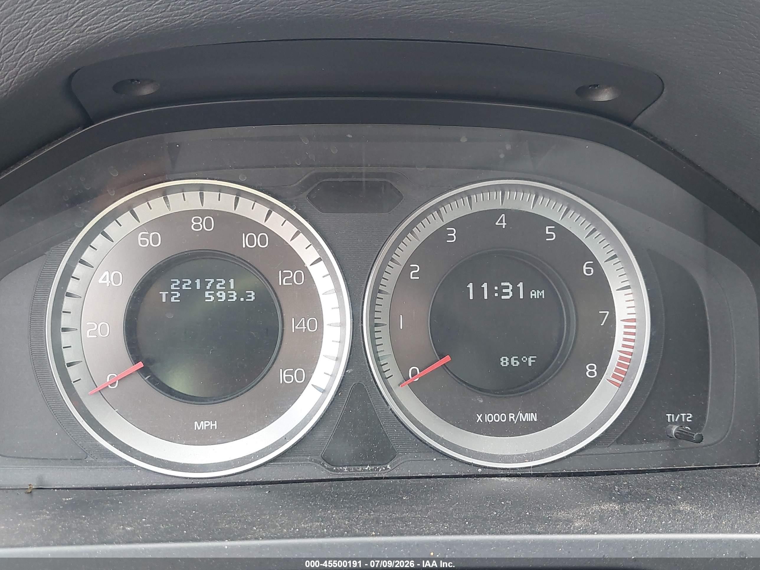 2012 Volvo S60 T5/t5 W/moonroof Черный vin: YV1622FS0C2139251