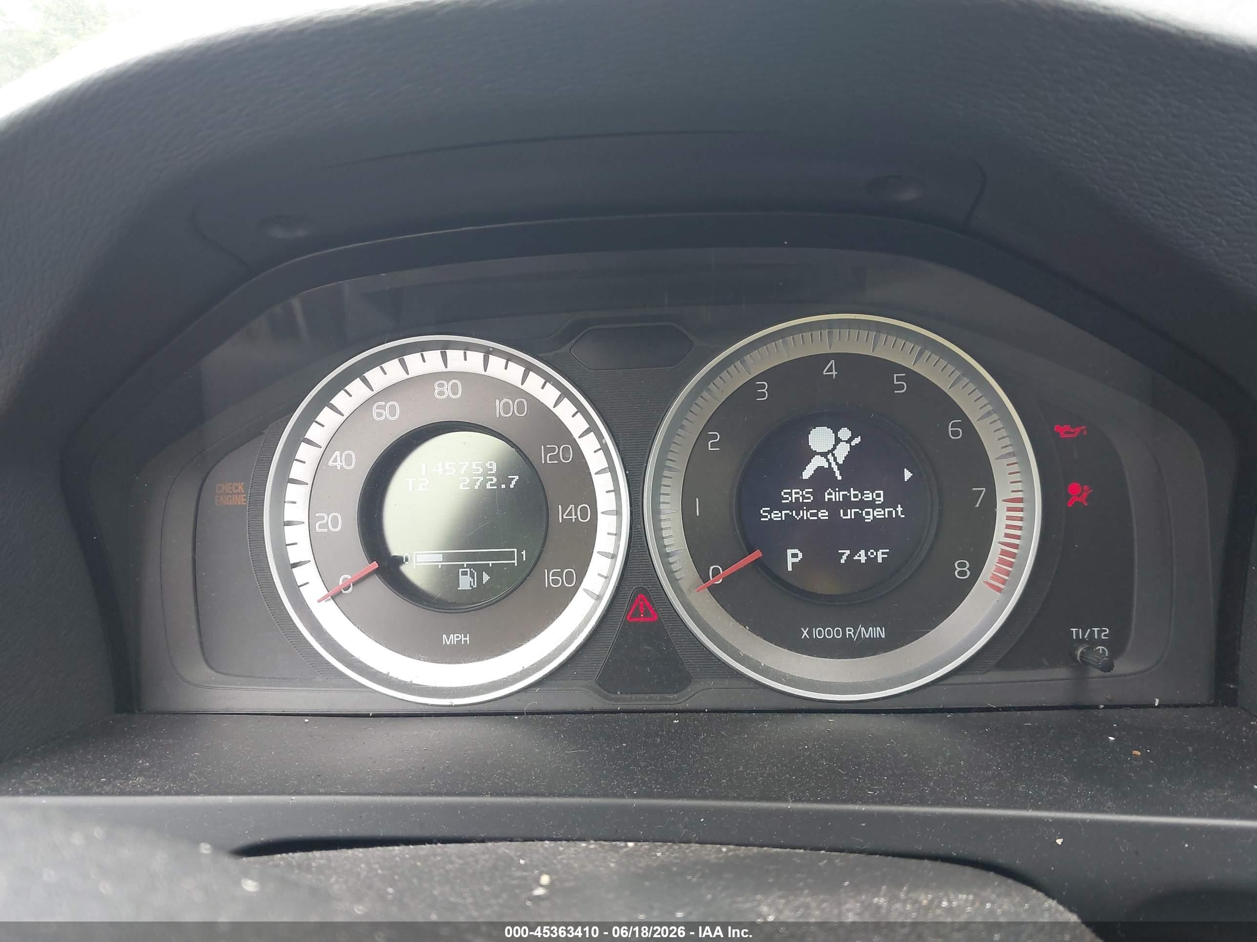 2012 Volvo S60 T5 Silver vin: YV1622FS1C2030975