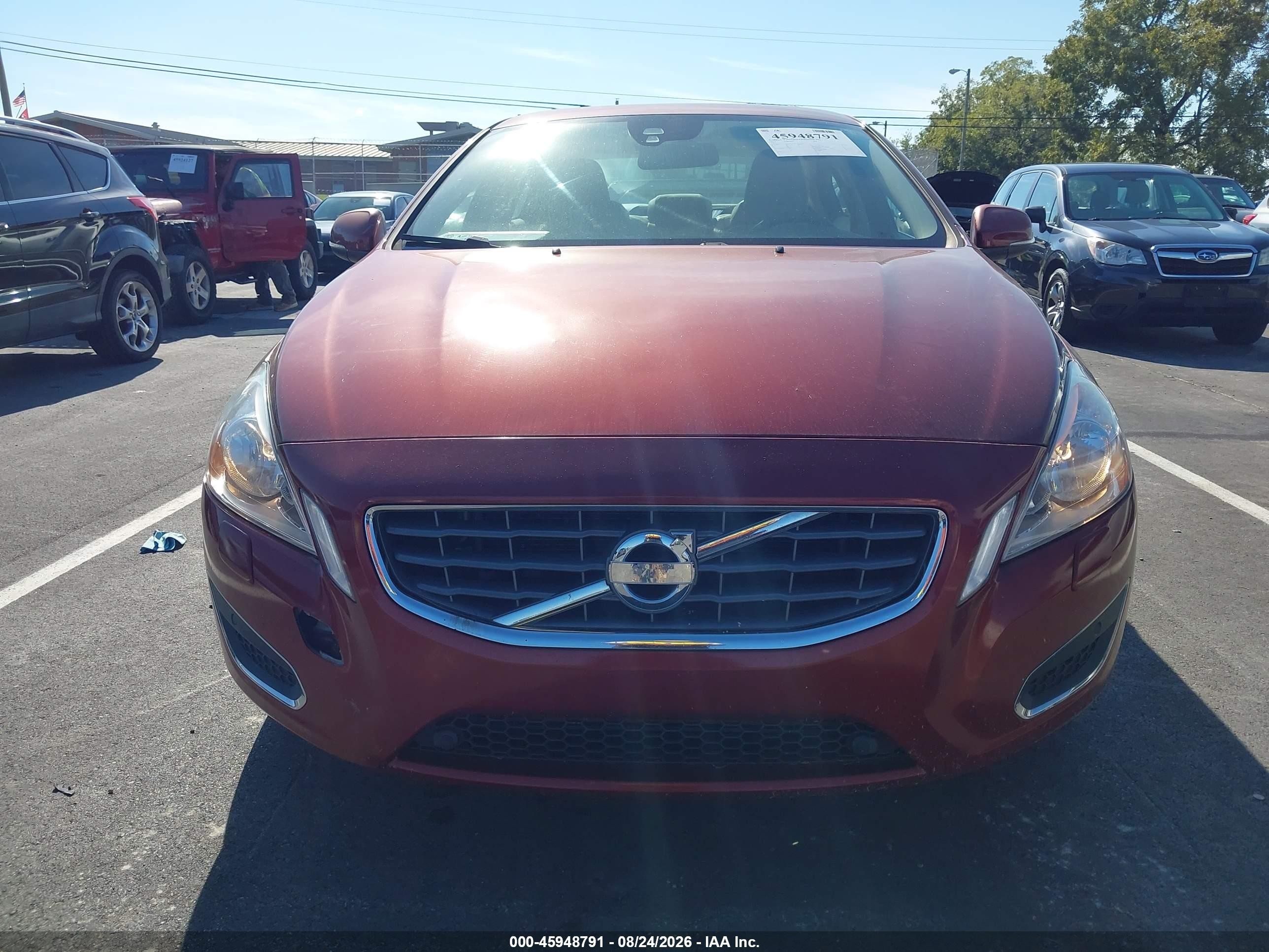2012 Volvo S60 T5 Red vin: YV1622FS1C2054788