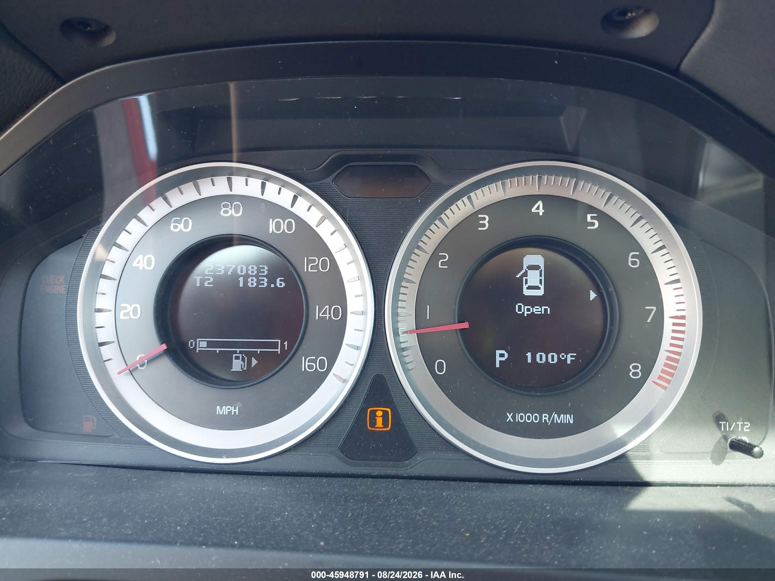 2012 Volvo S60 T5 Red vin: YV1622FS1C2054788