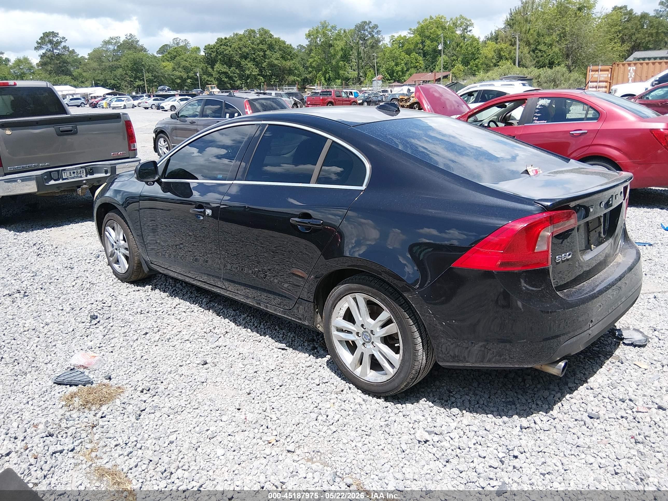 2012 Volvo S60 T5 Black vin: YV1622FS1C2109174