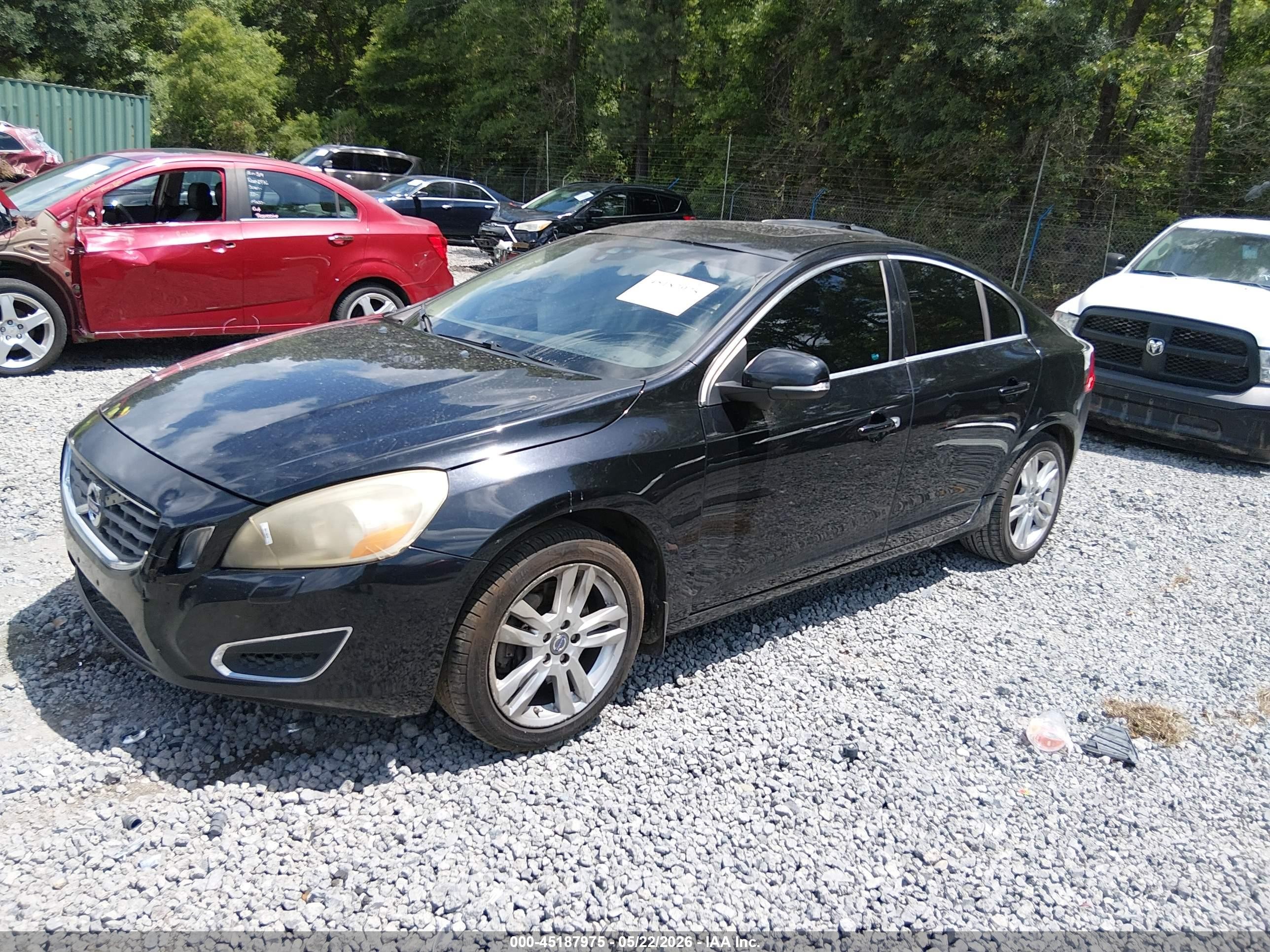 2012 Volvo S60 T5 Black vin: YV1622FS1C2109174